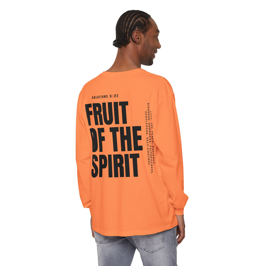Be Fruitful Long Sleeve T-Shirt — “Fruit of the Spirit” Christian Graphic
