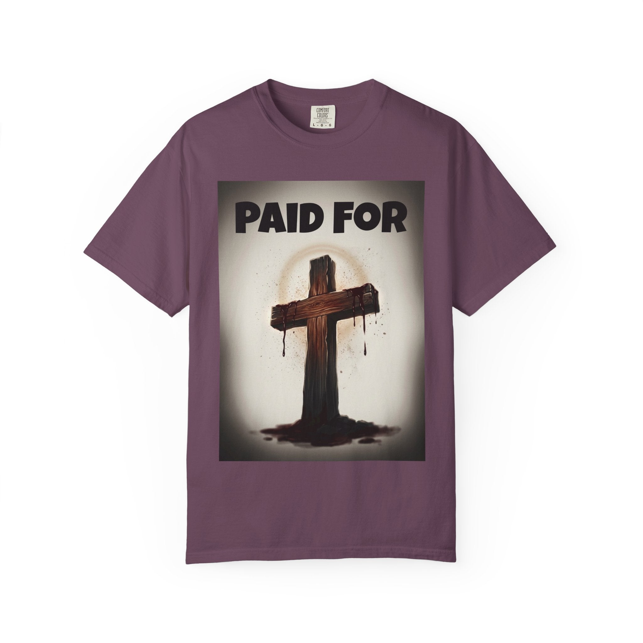 Paid For Cross T-Shirt — Christian Rom 10:13 Faith Tee