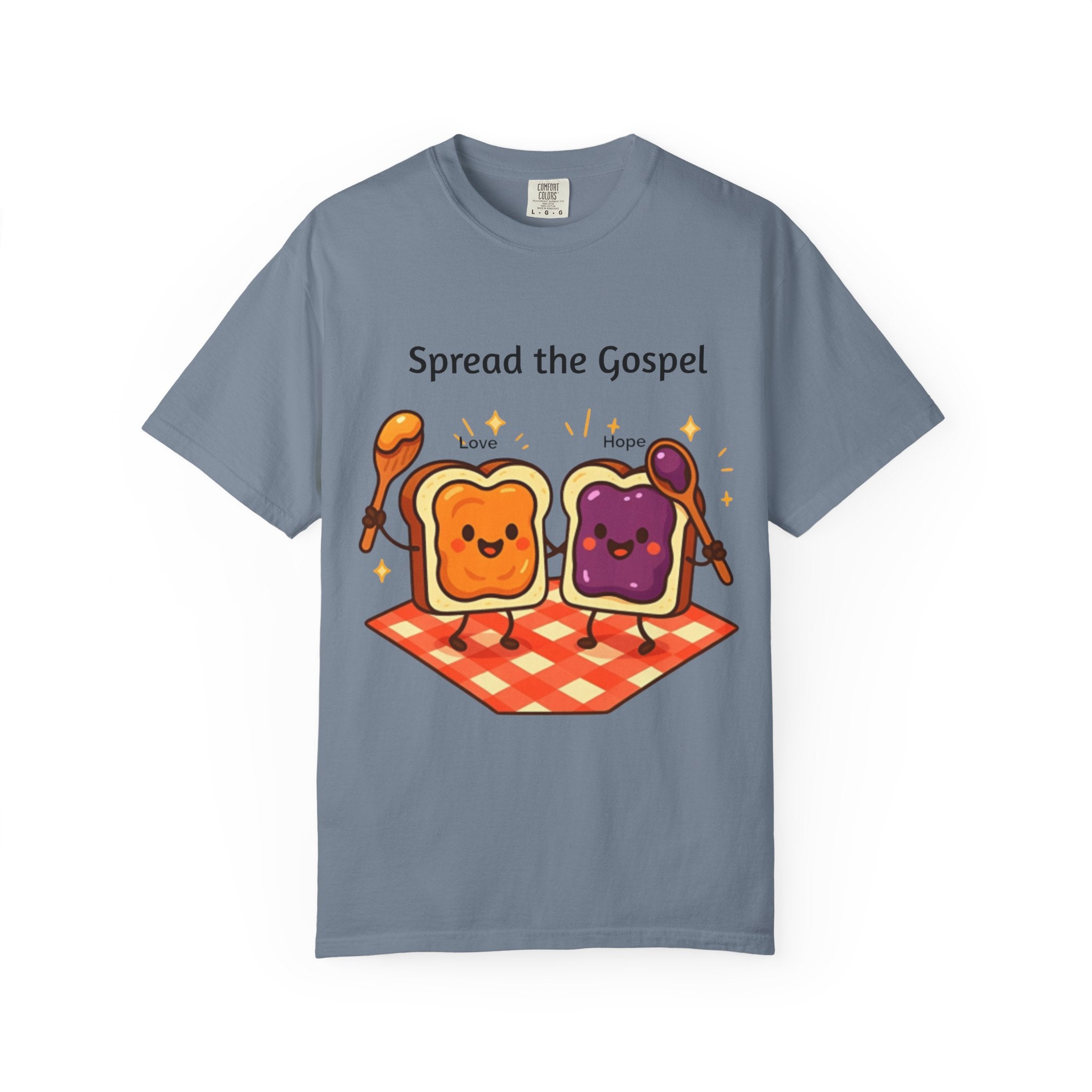Spread the Gospel Toast T-Shirt — Cute Peanut Butter & Jelly Christian Tee