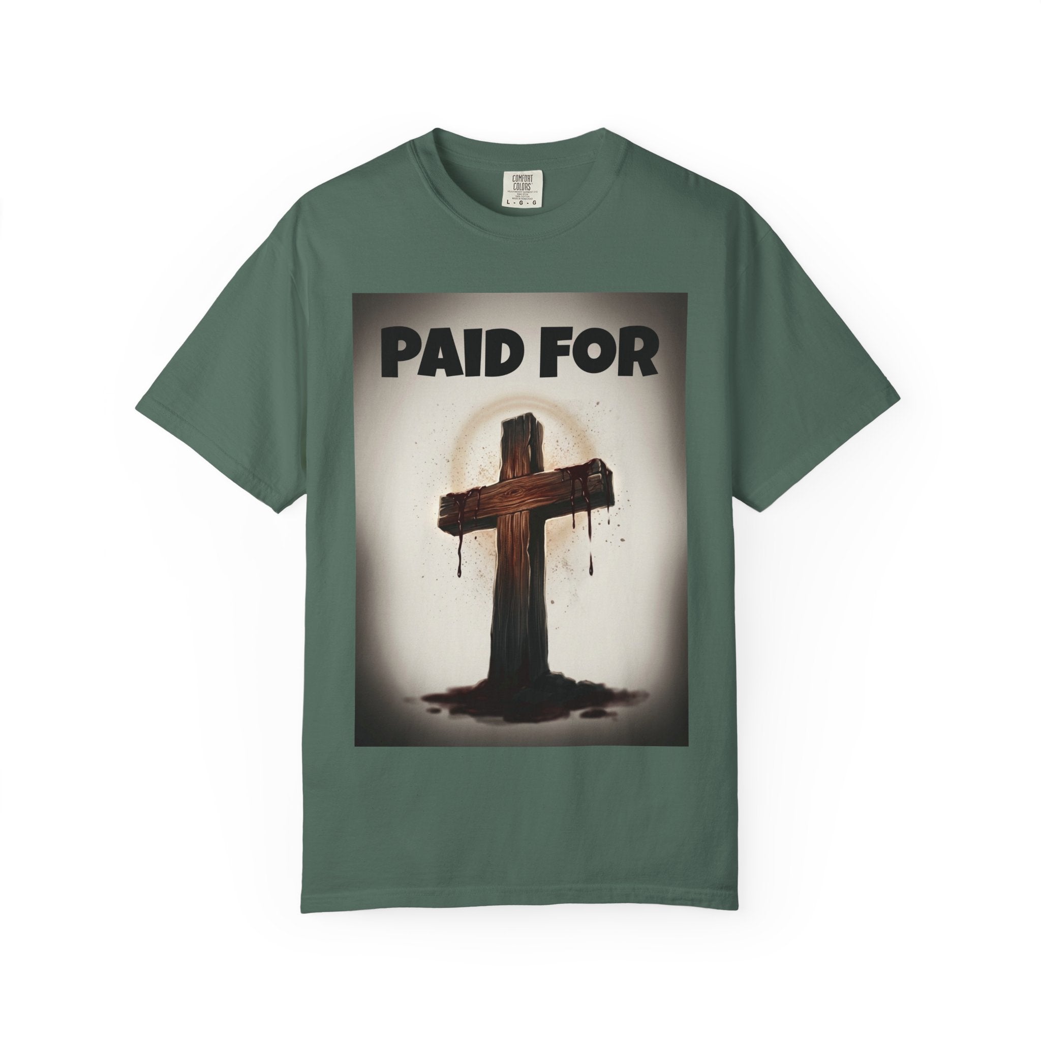 Paid For Cross T-Shirt — Christian Rom 10:13 Faith Tee