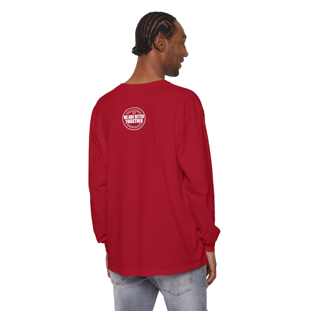 Together Cross Long Sleeve Tee — "We Are Better Together" Christian Graphic Shirt