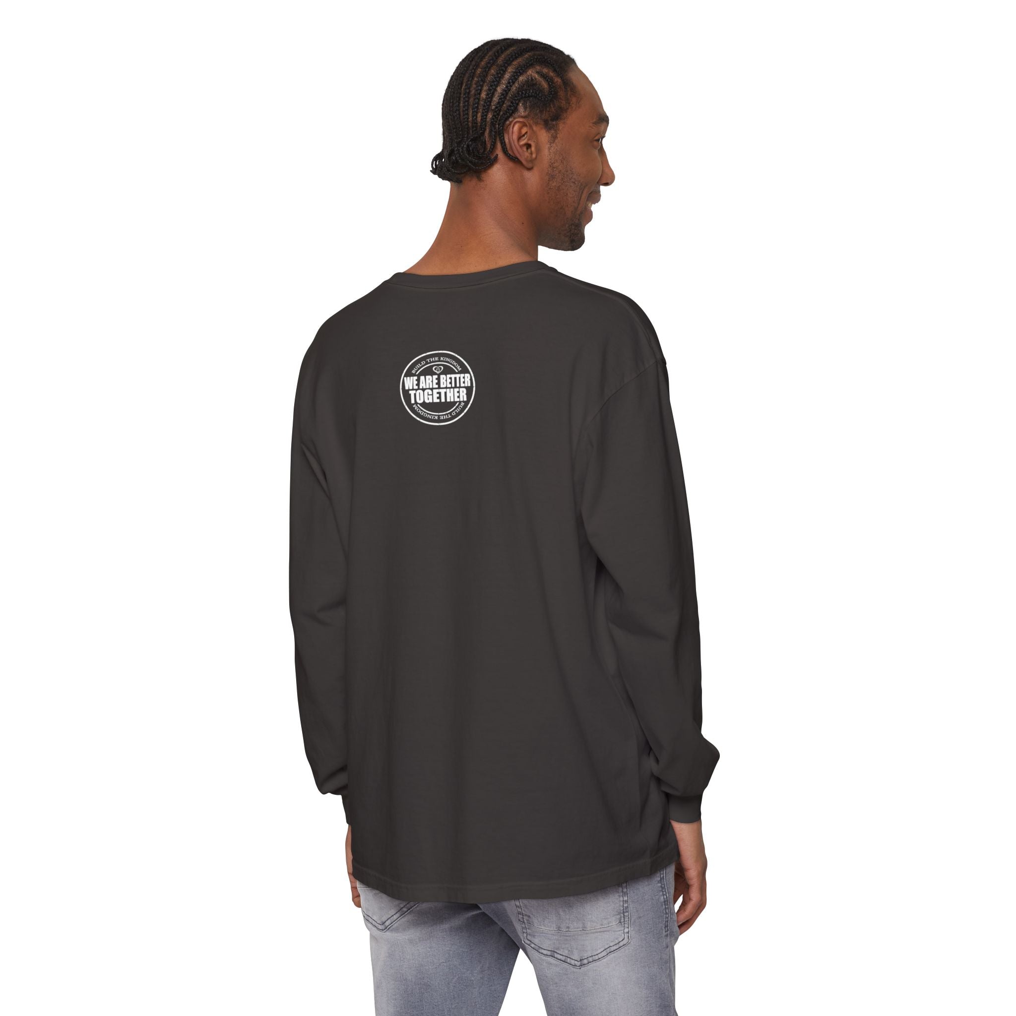 Together Cross Long Sleeve Tee — "We Are Better Together" Christian Graphic Shirt