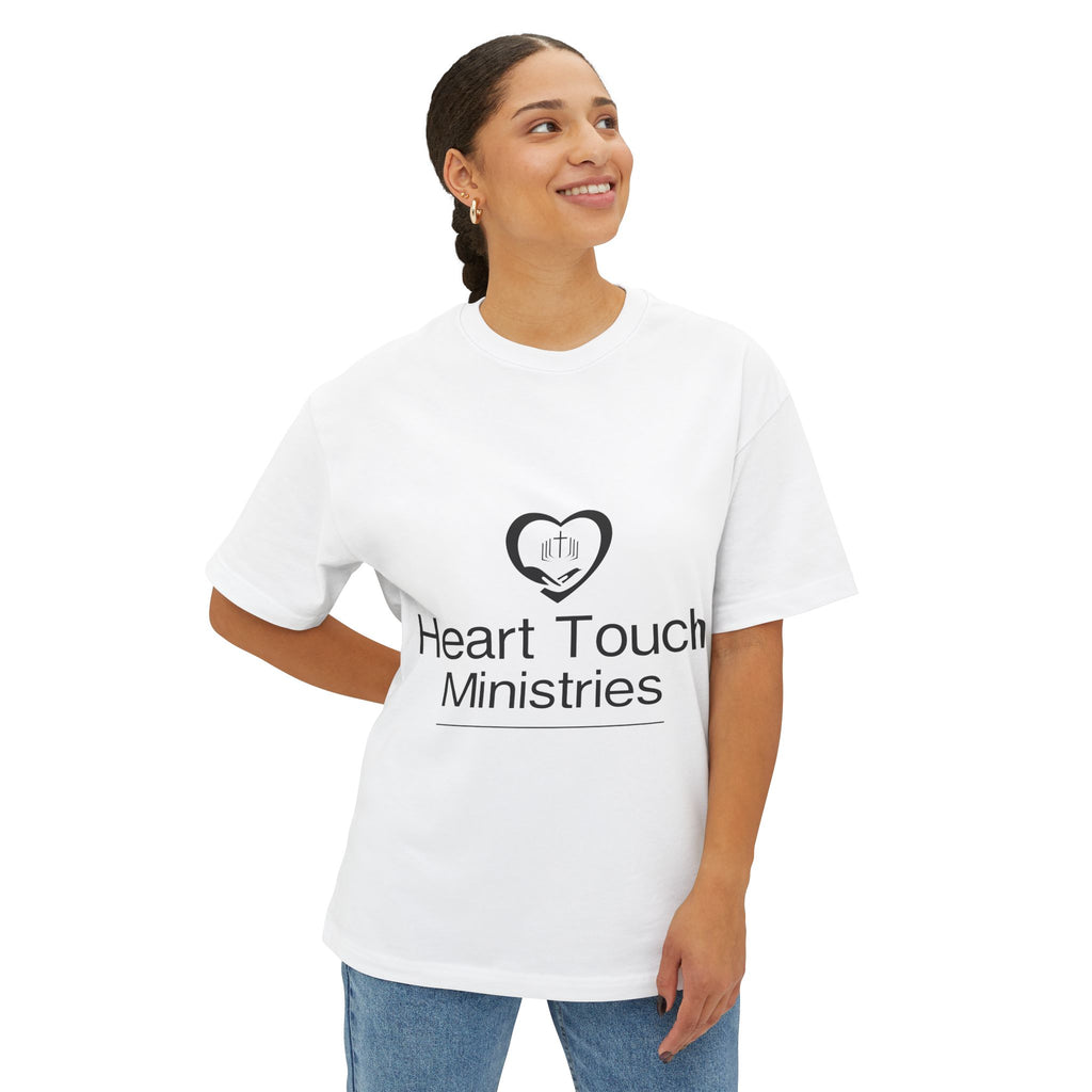 Heart Touch Ministries T‑Shirt — Minimal Logo Tee for Church Volunteers & Faith Events