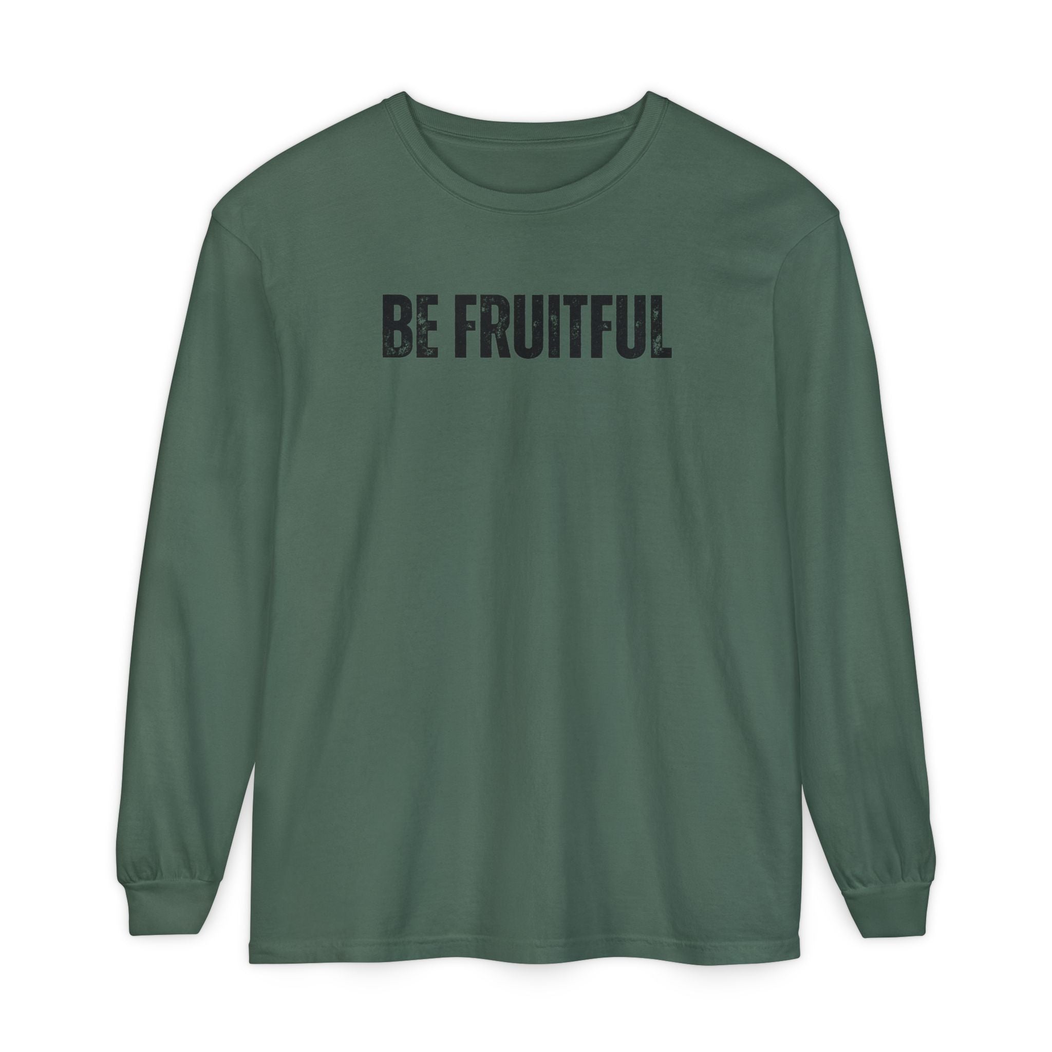 Be Fruitful Long Sleeve T-Shirt — “Fruit of the Spirit” Christian Graphic