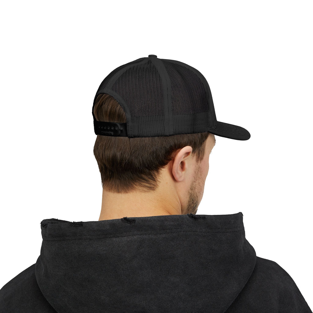 Embroidered Crystal Cross Snapback Trucker Cap — Religious Faith Baseball Hat