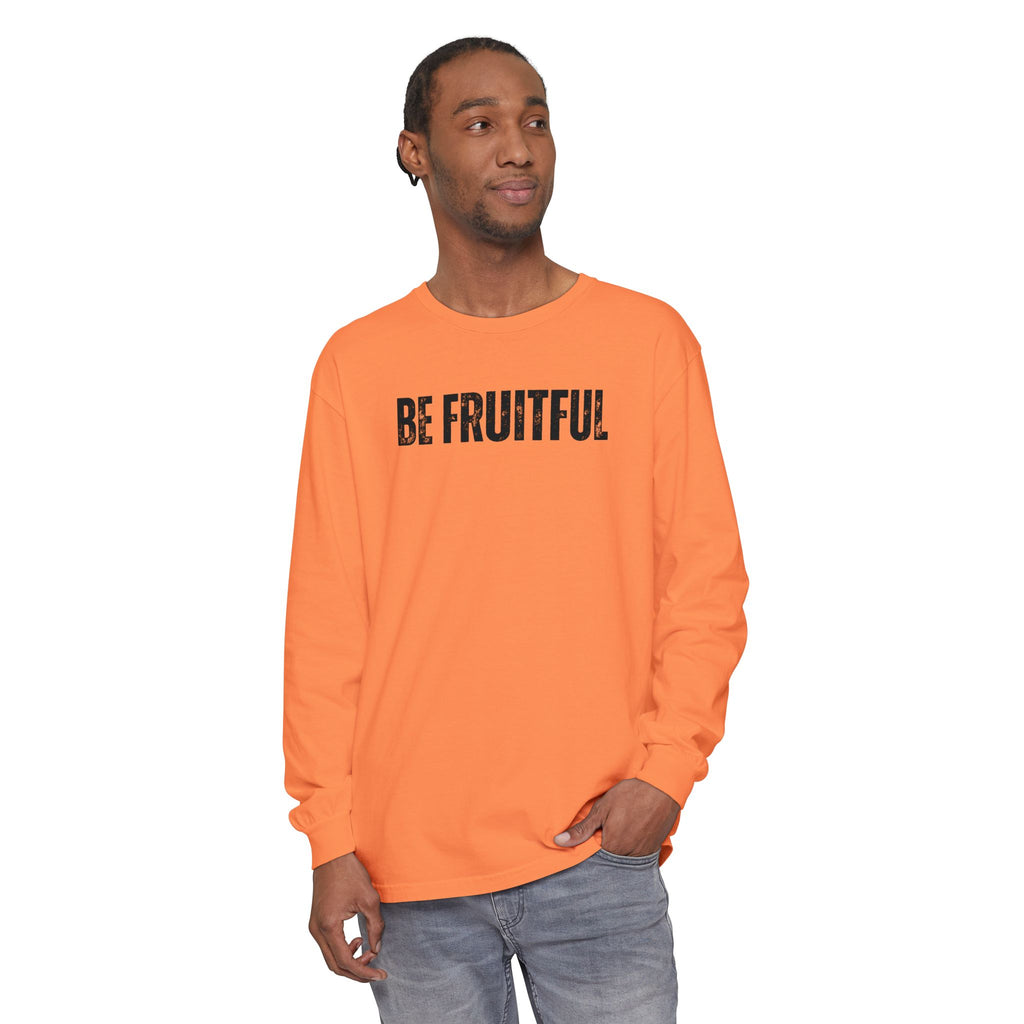 Be Fruitful Long Sleeve T-Shirt — “Fruit of the Spirit” Christian Graphic