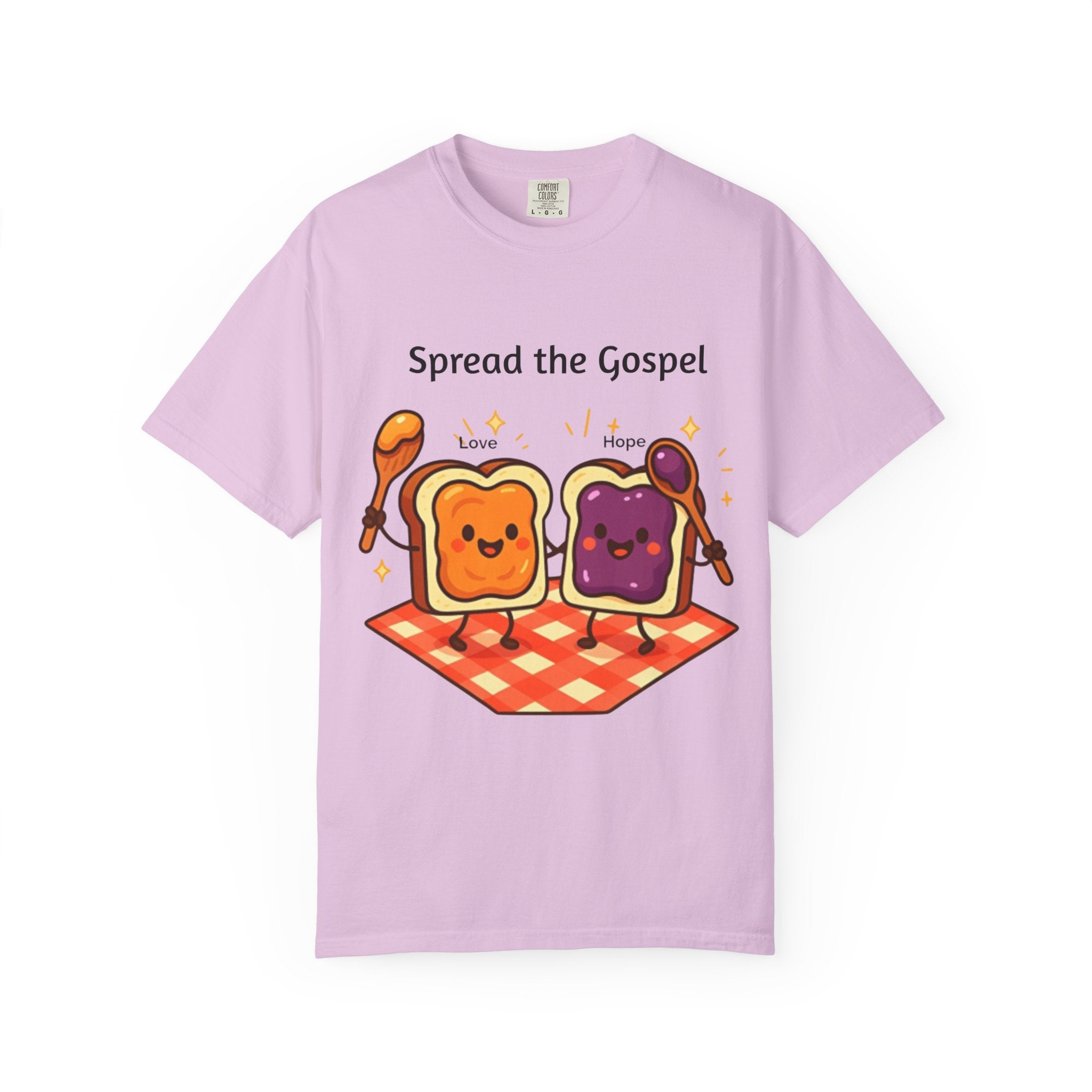 Spread the Gospel Toast T-Shirt — Cute Peanut Butter & Jelly Christian Tee