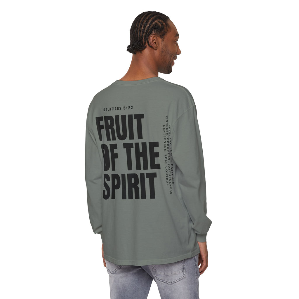 Be Fruitful Long Sleeve T-Shirt — “Fruit of the Spirit” Christian Graphic
