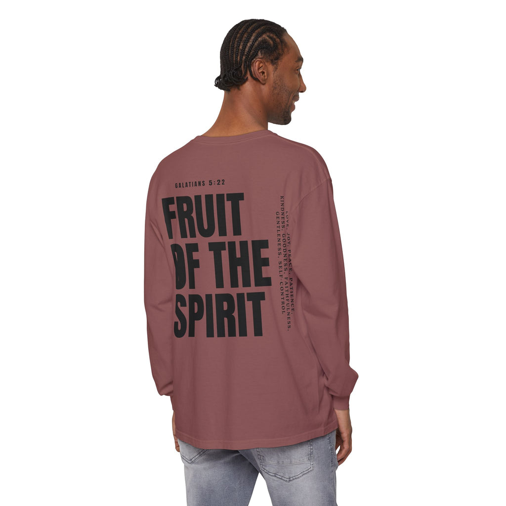 Be Fruitful Long Sleeve T-Shirt — “Fruit of the Spirit” Christian Graphic