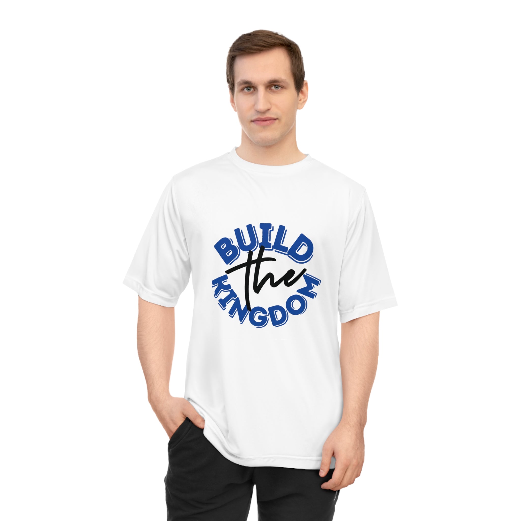 Build The Kingdom Performance T-Shirt — Inspirational Christian Faith Tee
