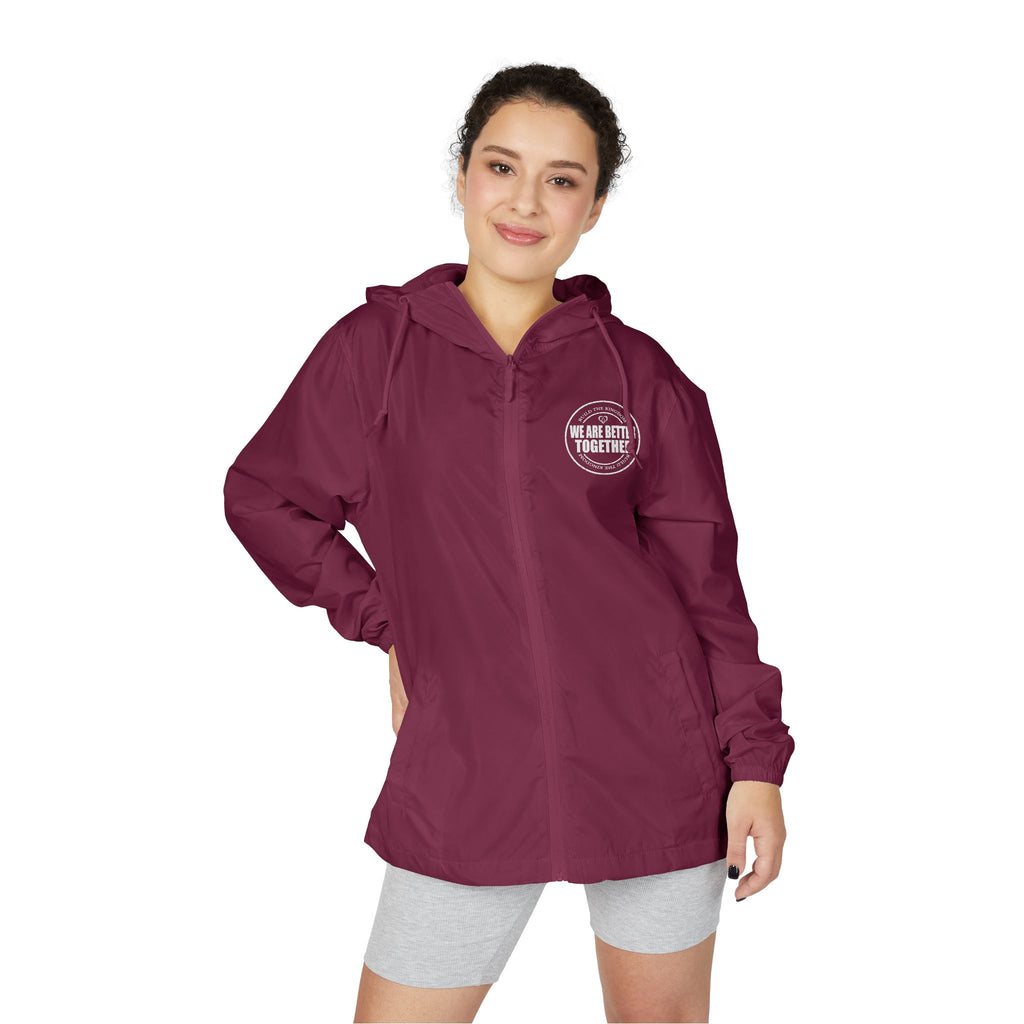 Christian Cross Windbreaker Jacket – 'Amazing Grace' Inspirational Full-Zip Jacket