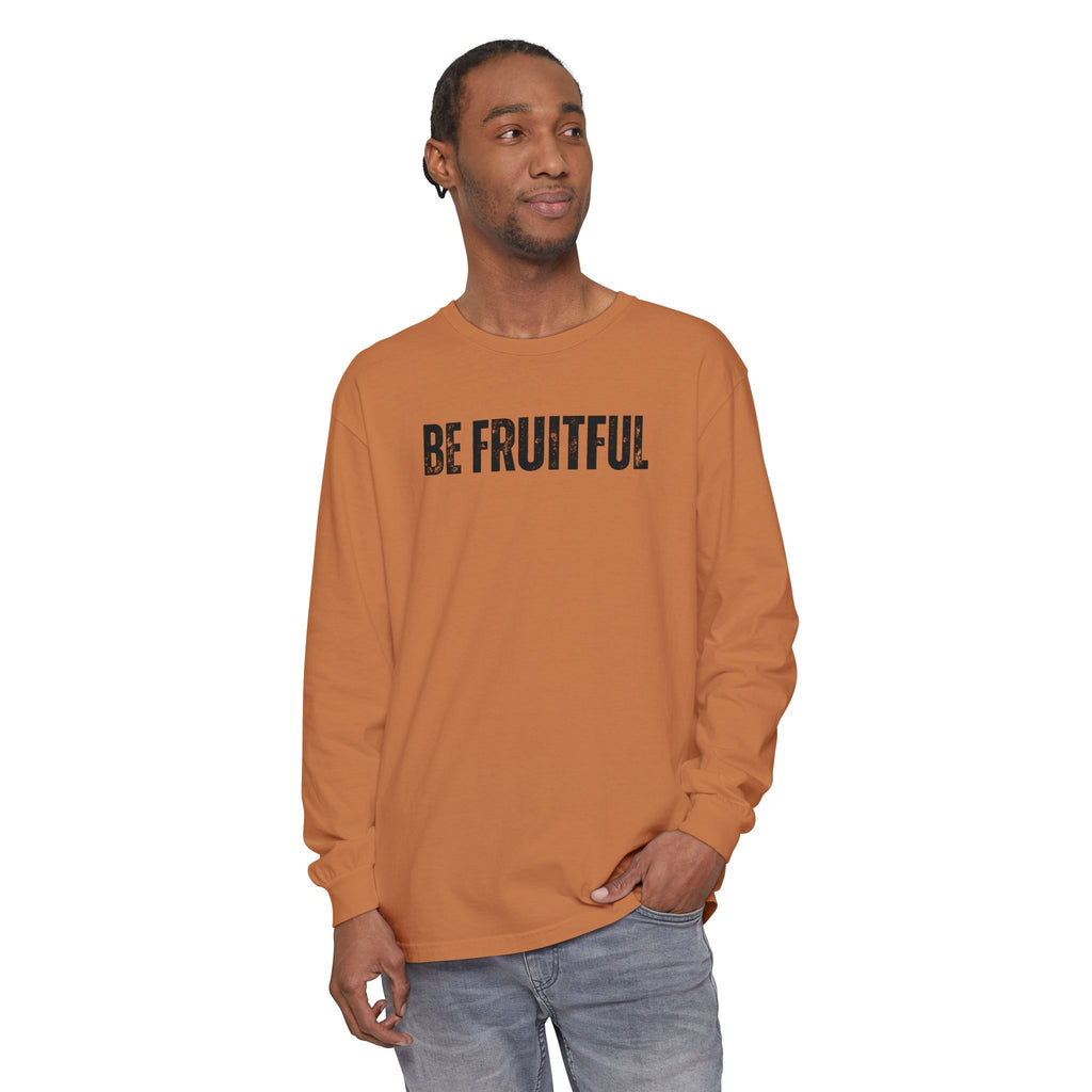Be Fruitful Long Sleeve T-Shirt — “Fruit of the Spirit” Christian Graphic