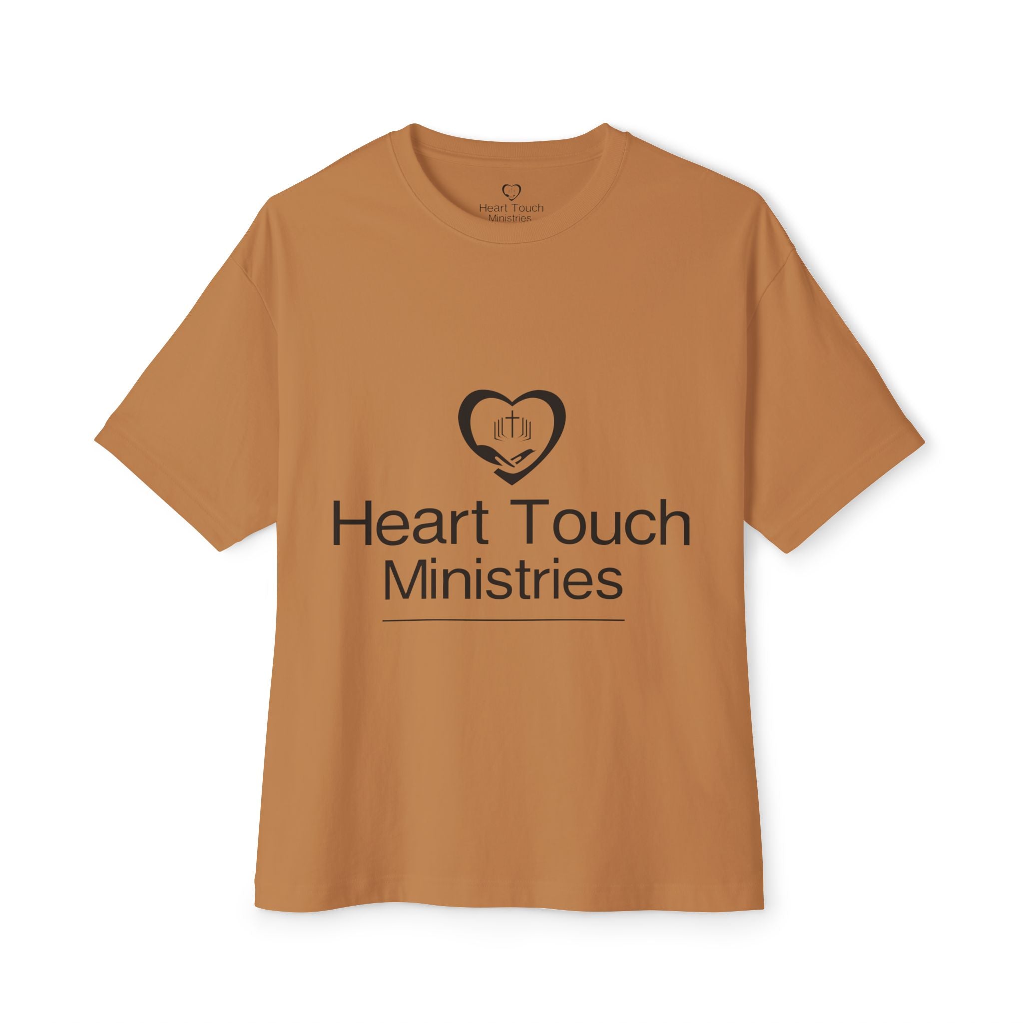 Heart Touch Ministries T‑Shirt — Minimal Logo Tee for Church Volunteers & Faith Events