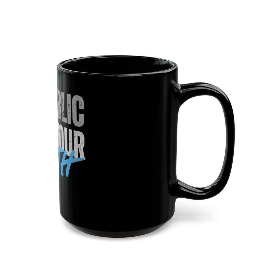 Go Public With Your Faith Black Coffee Mug – Inspirational Religious Gift (11oz/15oz)
