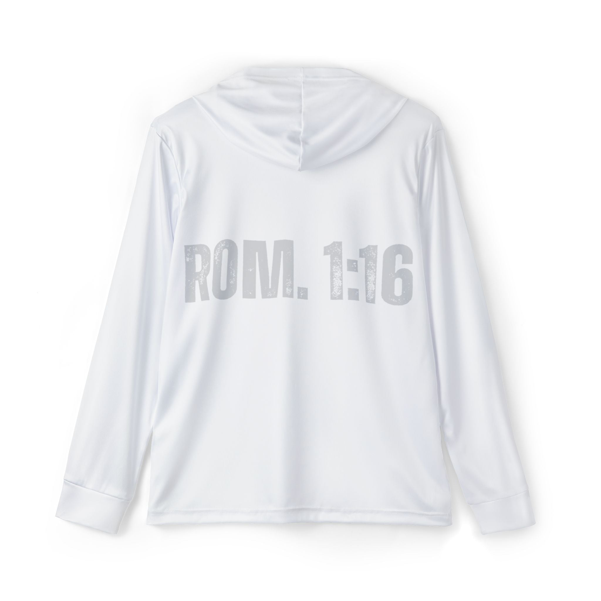 Go Public With Your Faith Hoodie — Christian Sports Warmup Hoodie (Rom. 1:16)