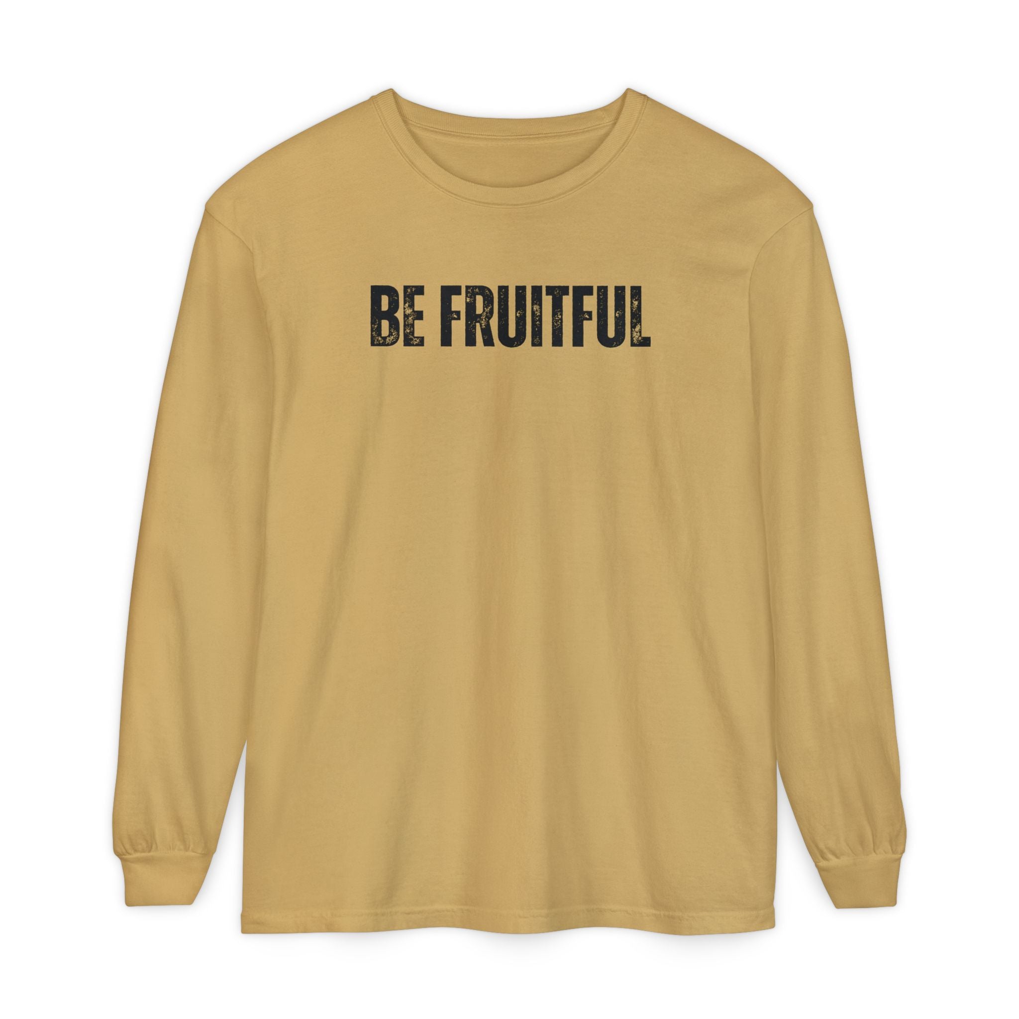 Be Fruitful Long Sleeve T-Shirt — “Fruit of the Spirit” Christian Graphic