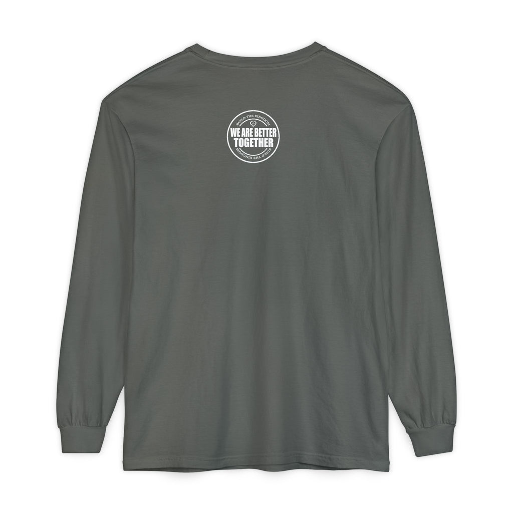 Together Cross Long Sleeve Tee — "We Are Better Together" Christian Graphic Shirt