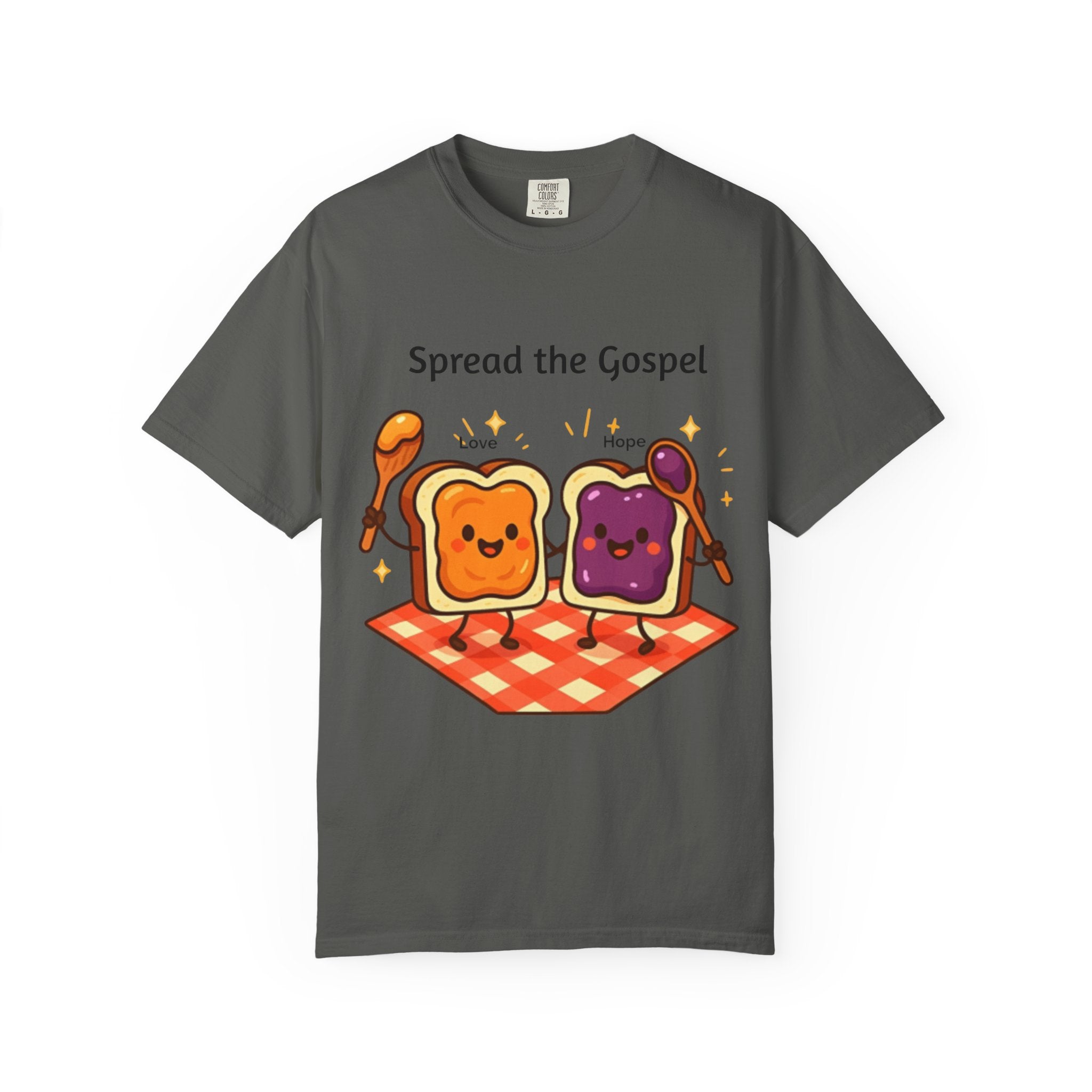 Spread the Gospel Toast T-Shirt — Cute Peanut Butter & Jelly Christian Tee