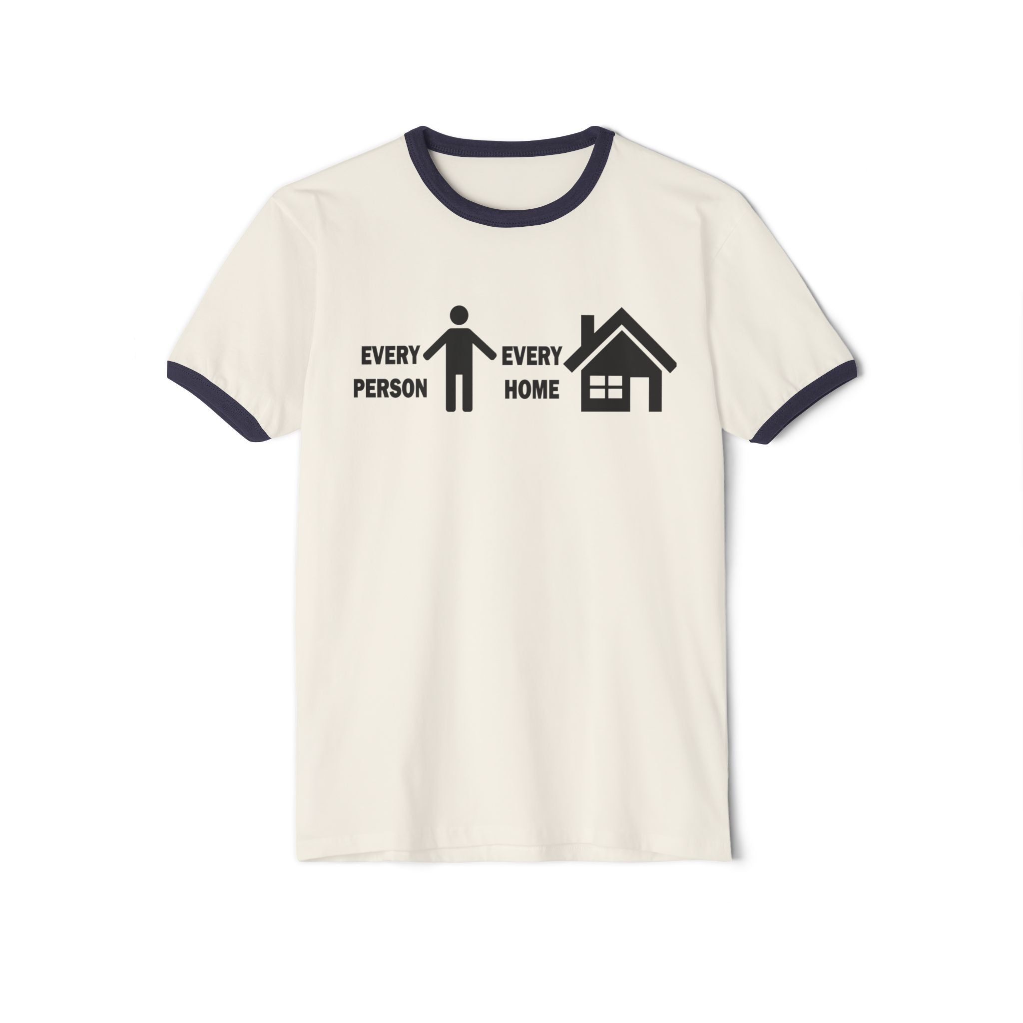 Every Person Every Home Ringer T-Shirt — "One Million Souls" Mission Tee