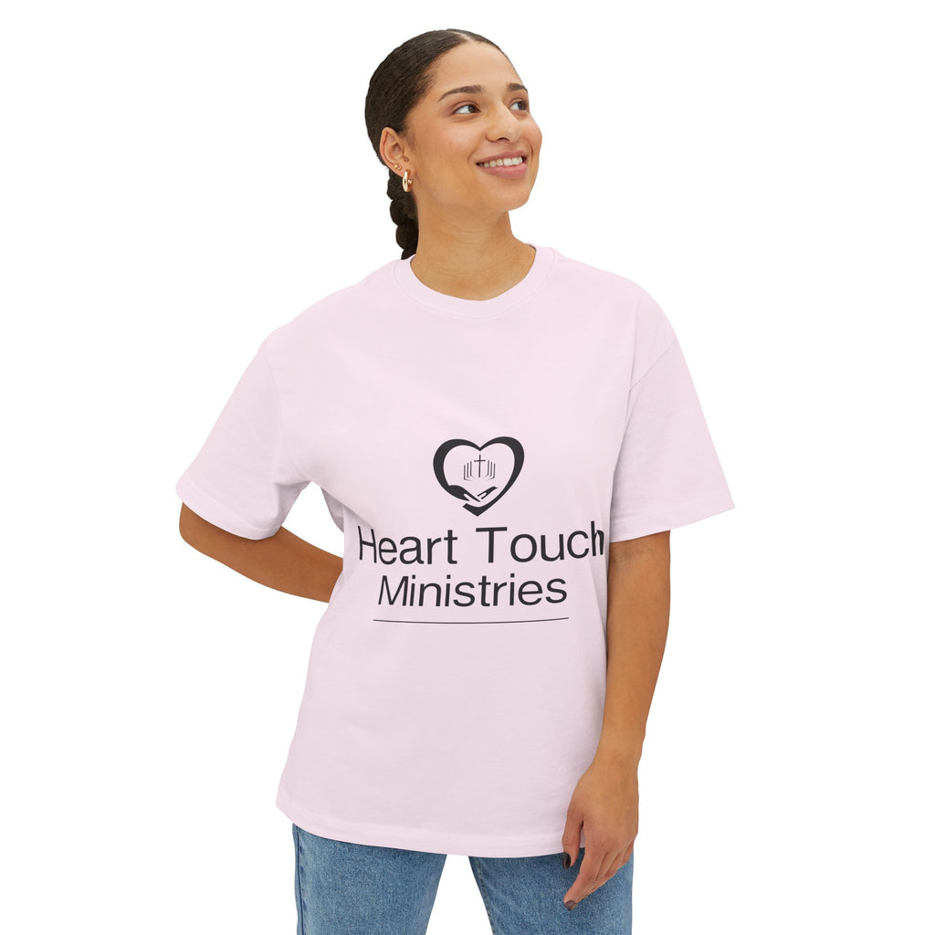 Heart Touch Ministries T‑Shirt — Minimal Logo Tee for Church Volunteers & Faith Events