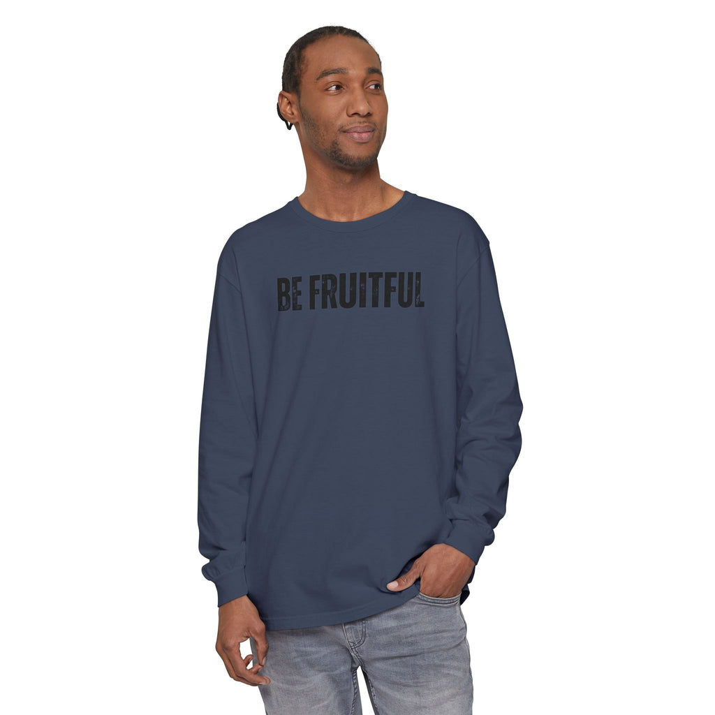 Be Fruitful Long Sleeve T-Shirt — “Fruit of the Spirit” Christian Graphic