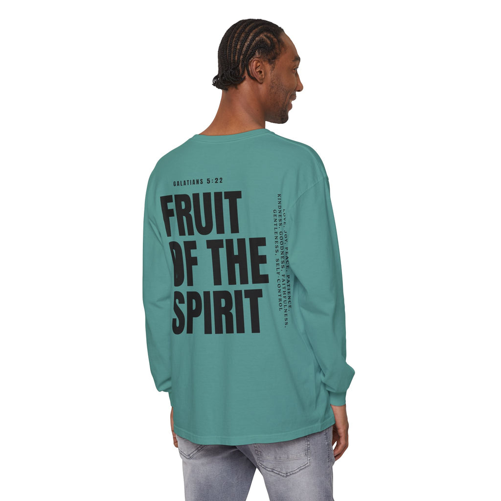 Be Fruitful Long Sleeve T-Shirt — “Fruit of the Spirit” Christian Graphic
