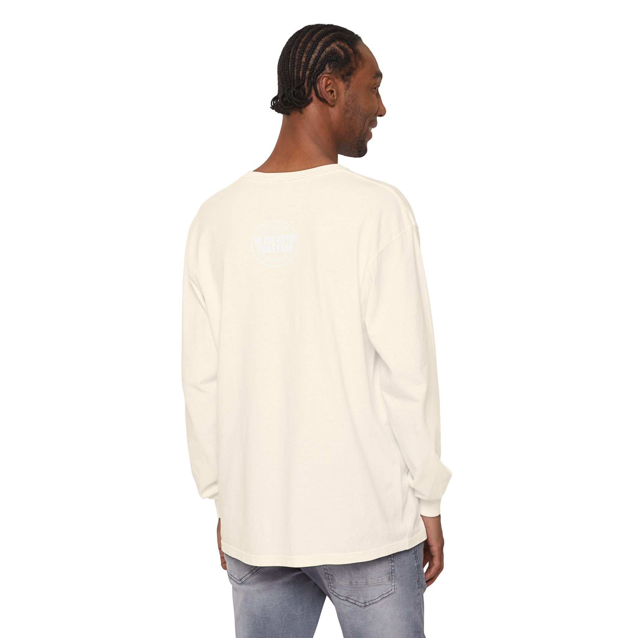 Together Cross Long Sleeve Tee — "We Are Better Together" Christian Graphic Shirt