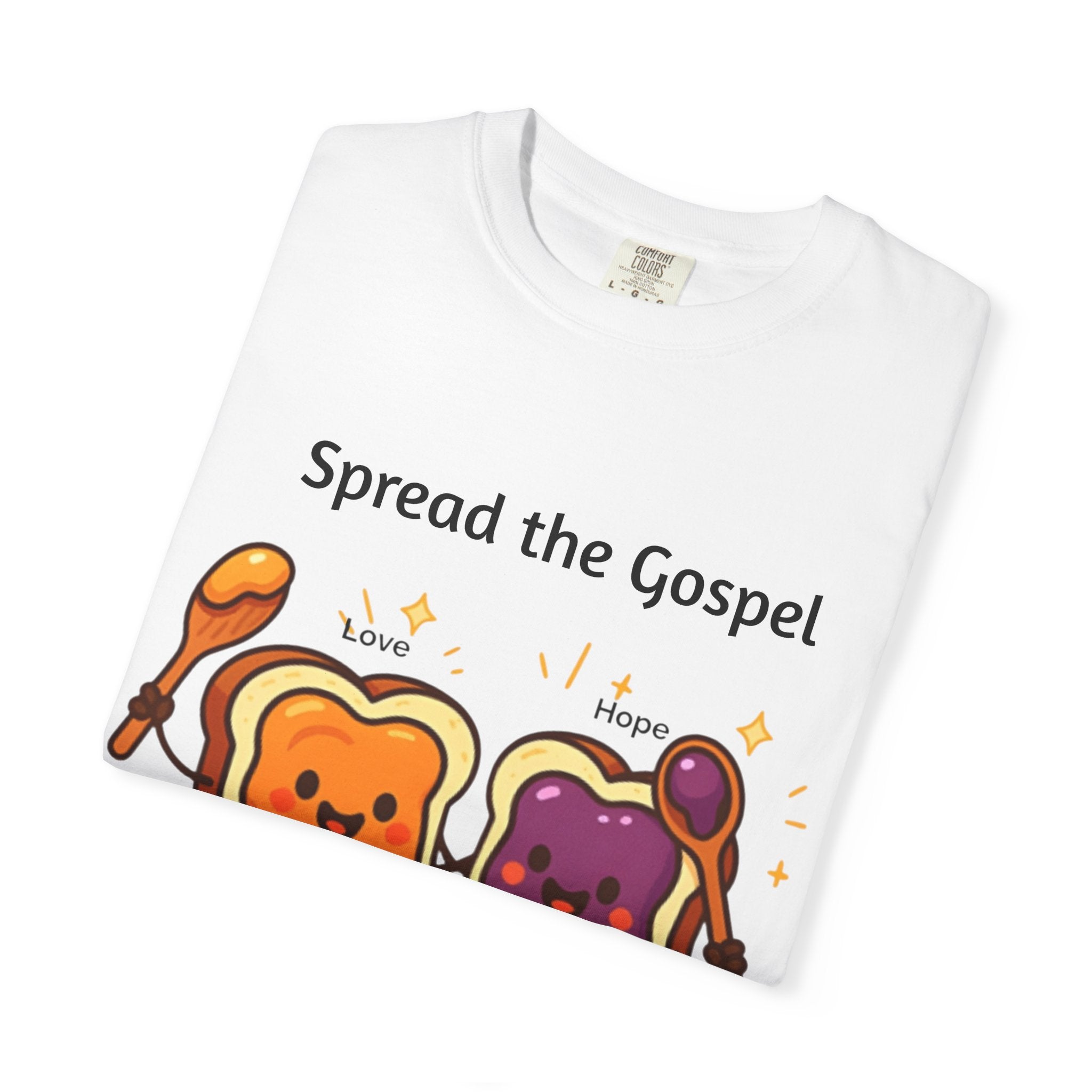Spread the Gospel Toast T-Shirt — Cute Peanut Butter & Jelly Christian Tee