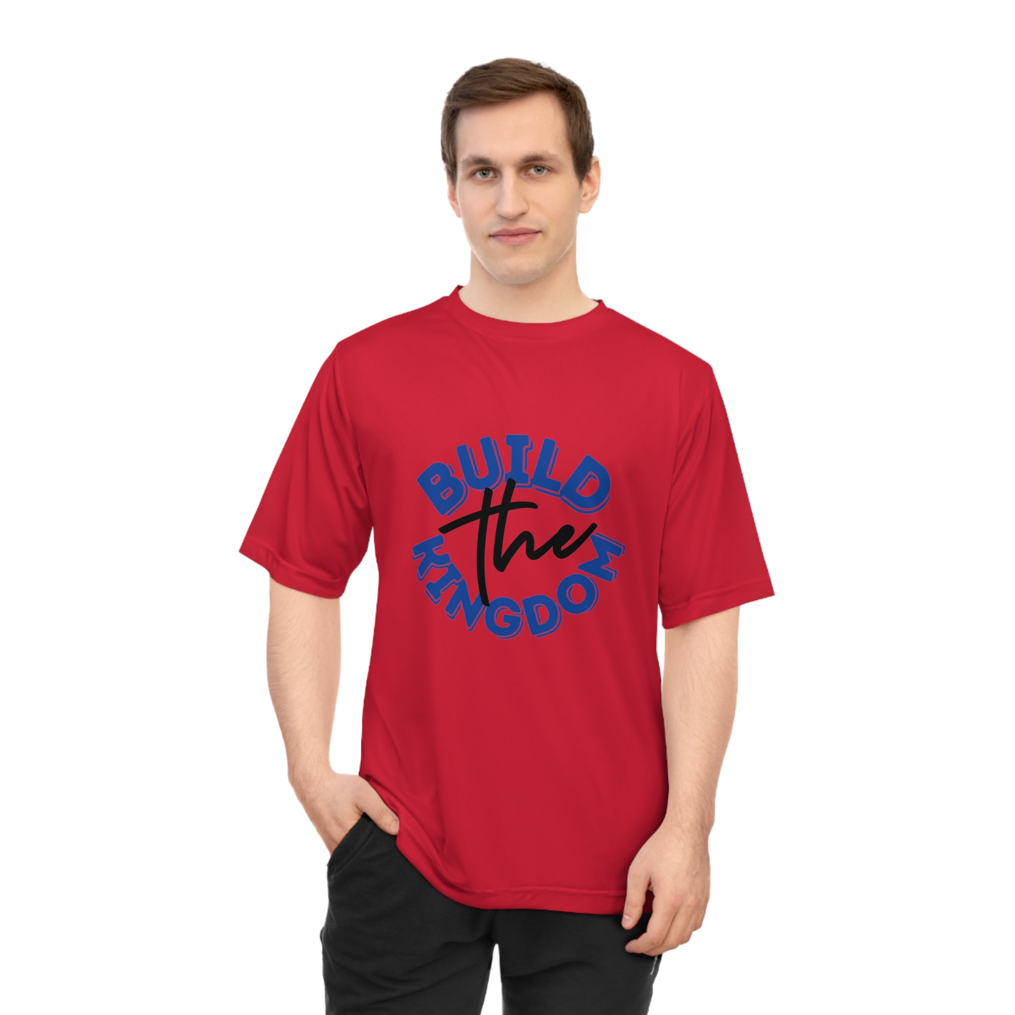 Build The Kingdom Performance T-Shirt — Inspirational Christian Faith Tee
