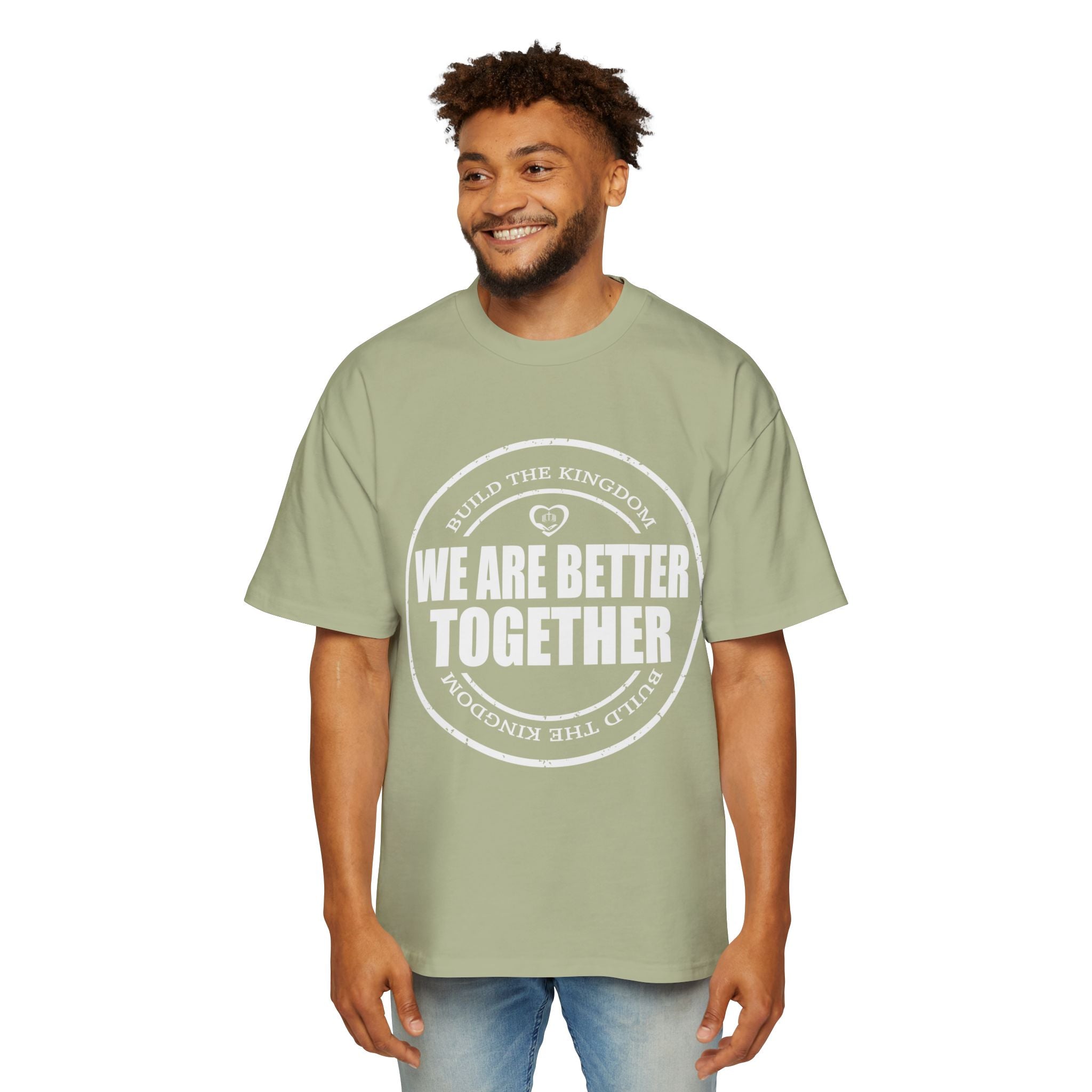 We Are Better Together Tee — Unity Graphic Men's Oversized T-Shirt