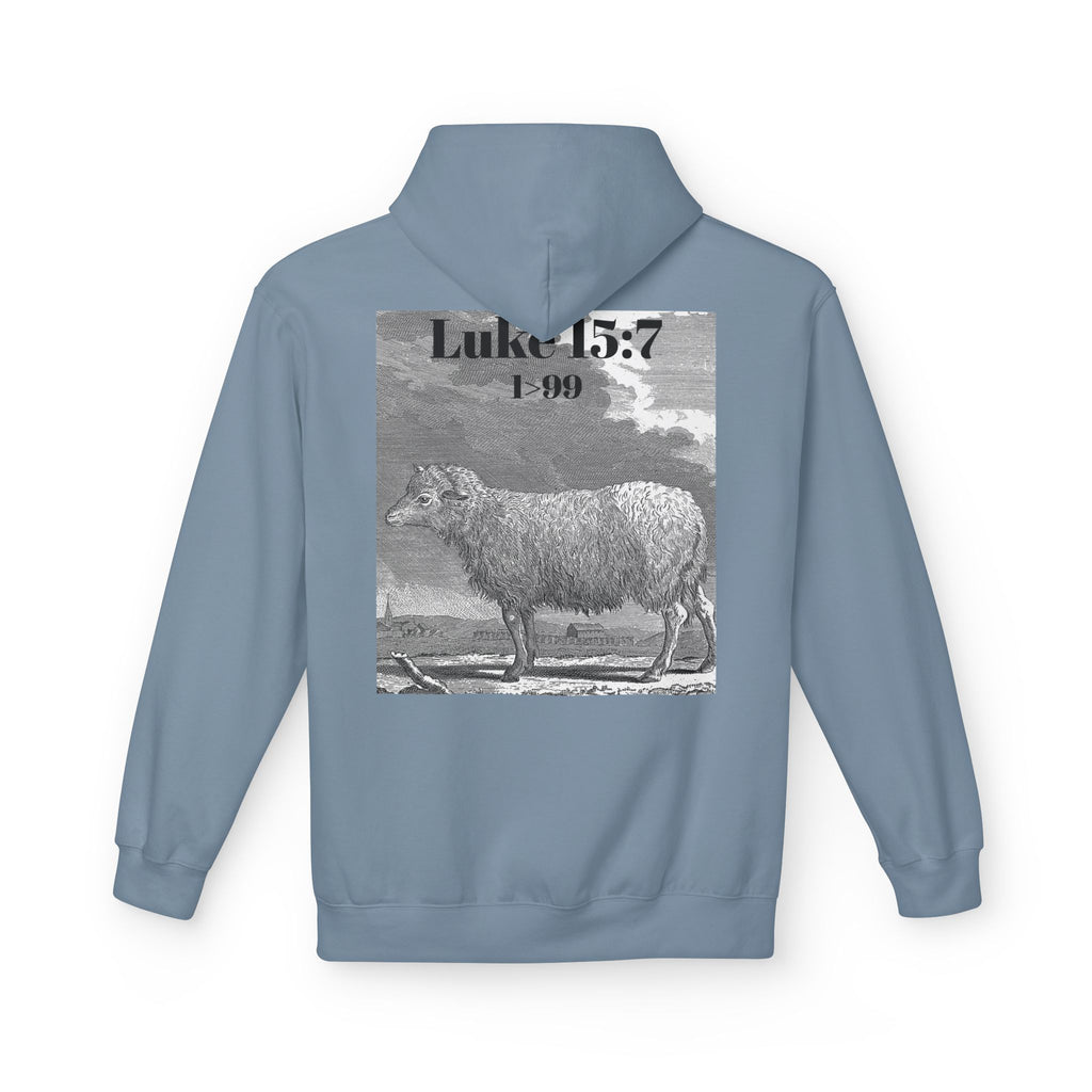 Found Sheep Hoodie — Christian Luke 15:7 Inspirational Fleece Pullover