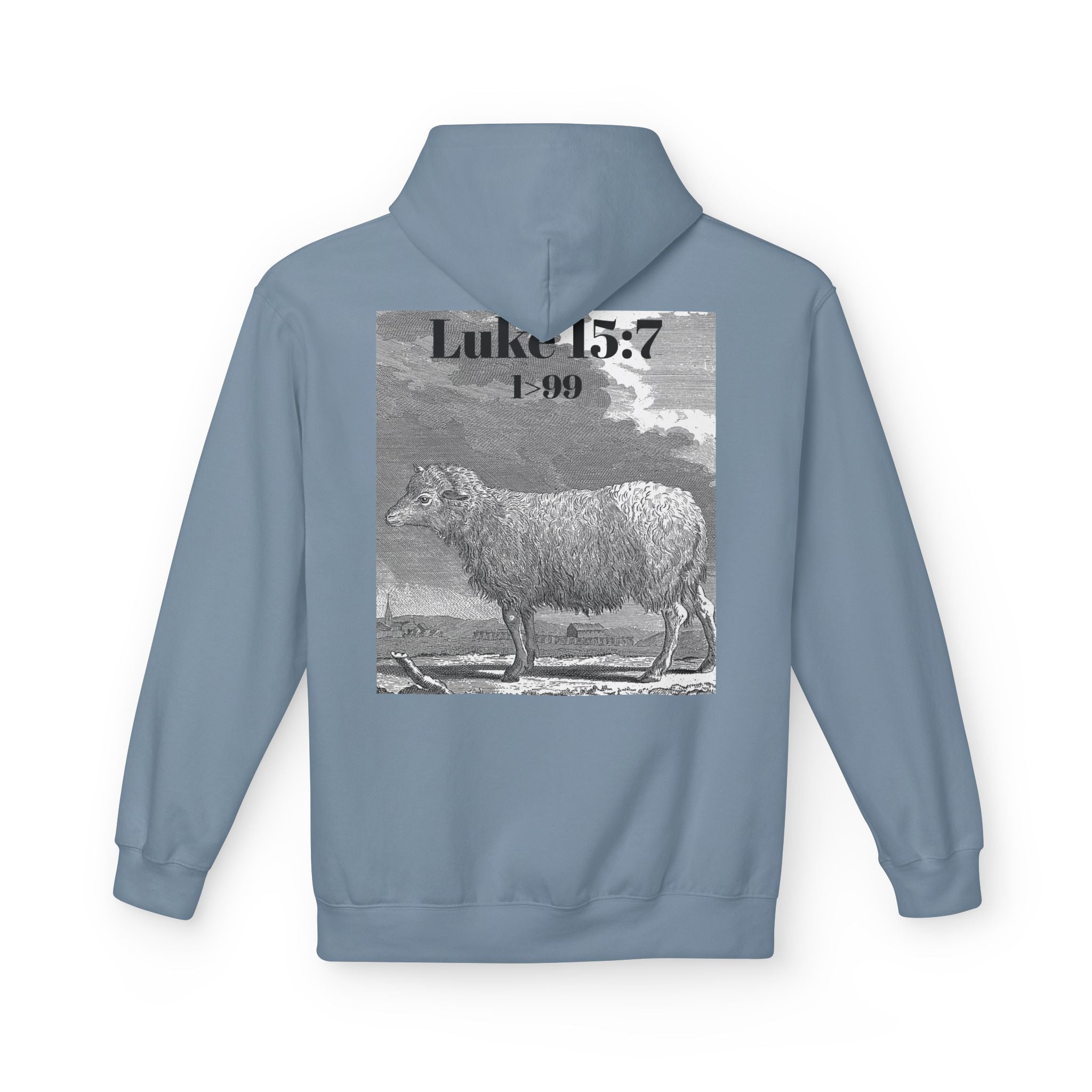 Found Sheep Hoodie — Christian Luke 15:7 Inspirational Fleece Pullover