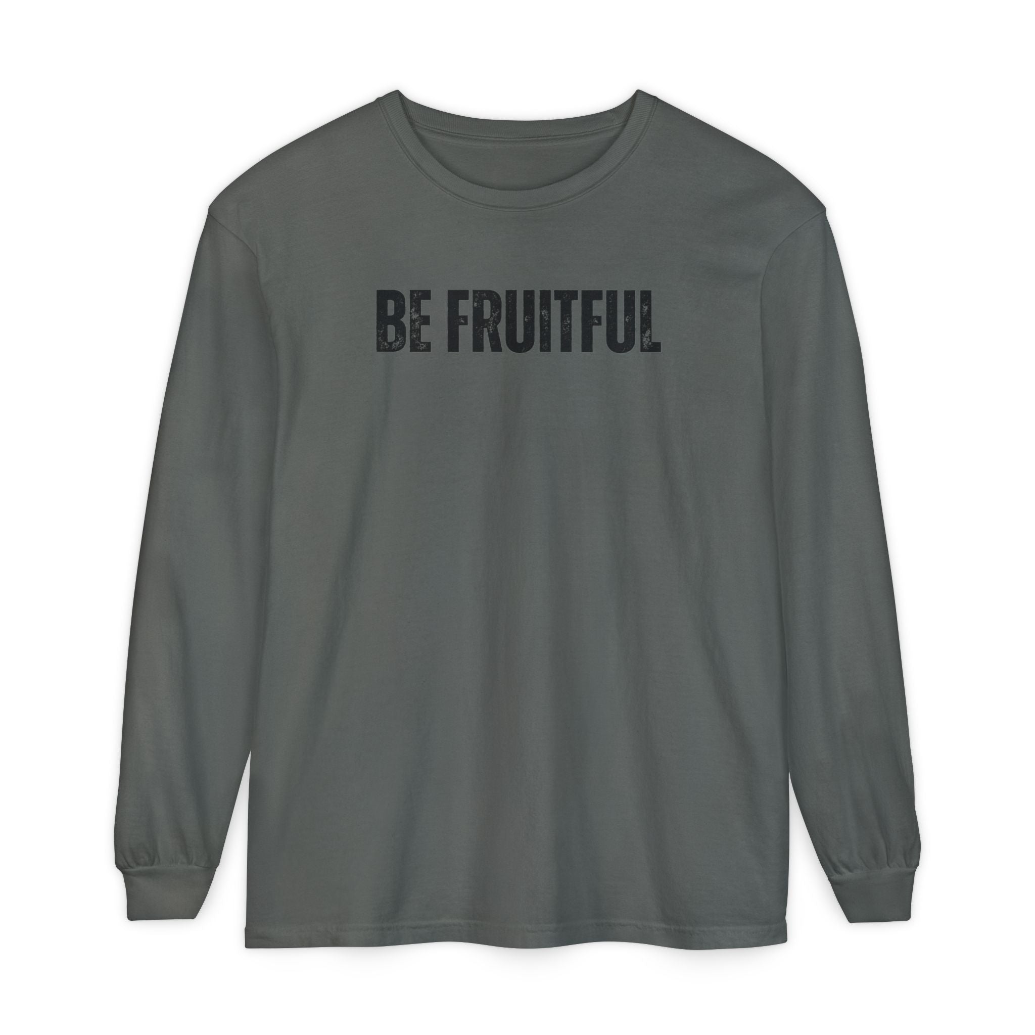 Be Fruitful Long Sleeve T-Shirt — “Fruit of the Spirit” Christian Graphic