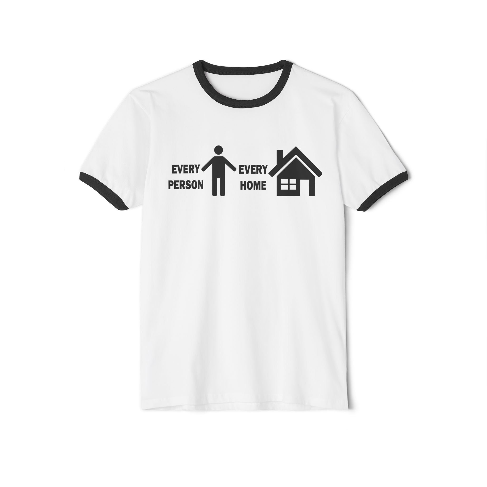 Every Person Every Home Ringer T-Shirt — "One Million Souls" Mission Tee