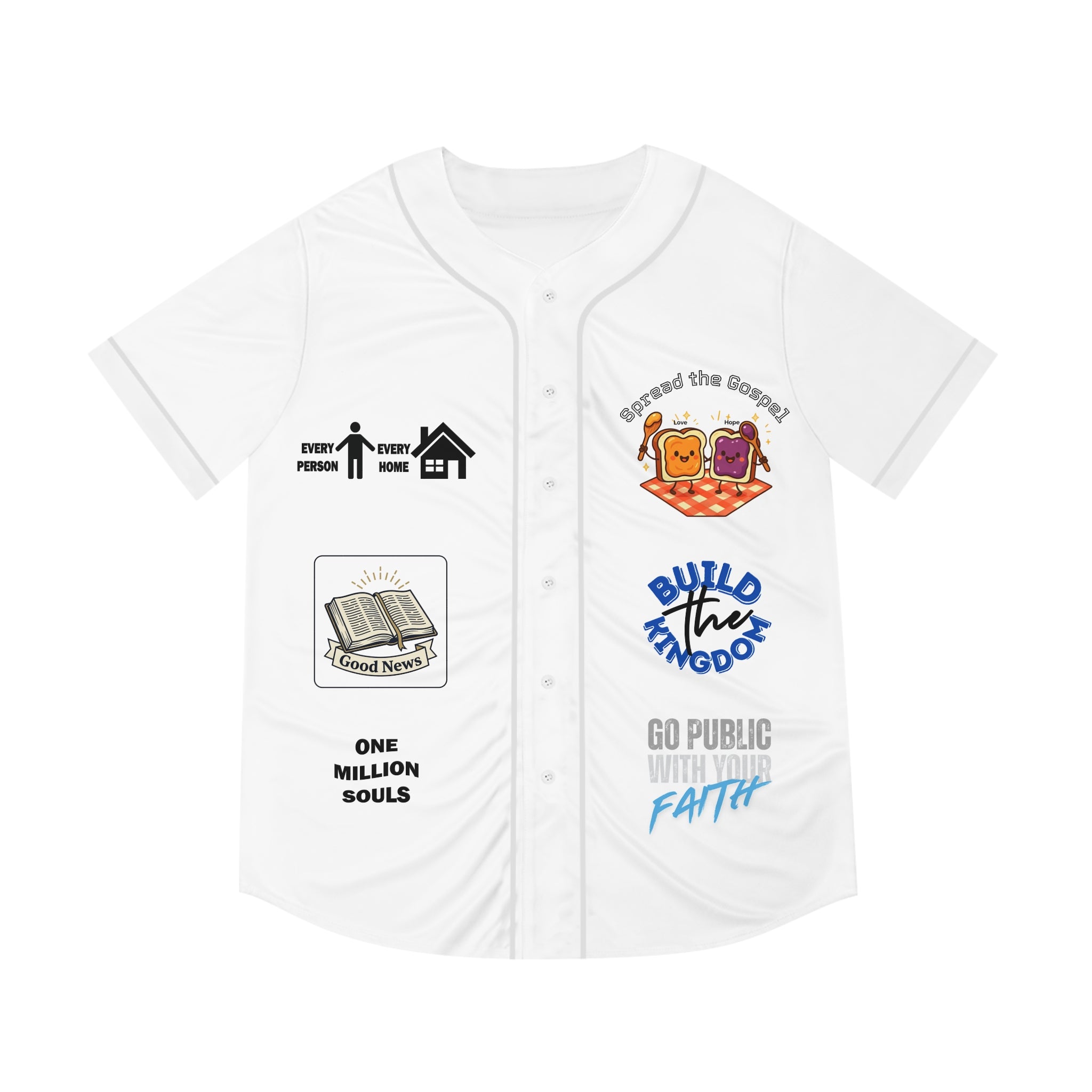 Baseball Jersey — 'We Are Better Together' Christian Team Ministry Shirt