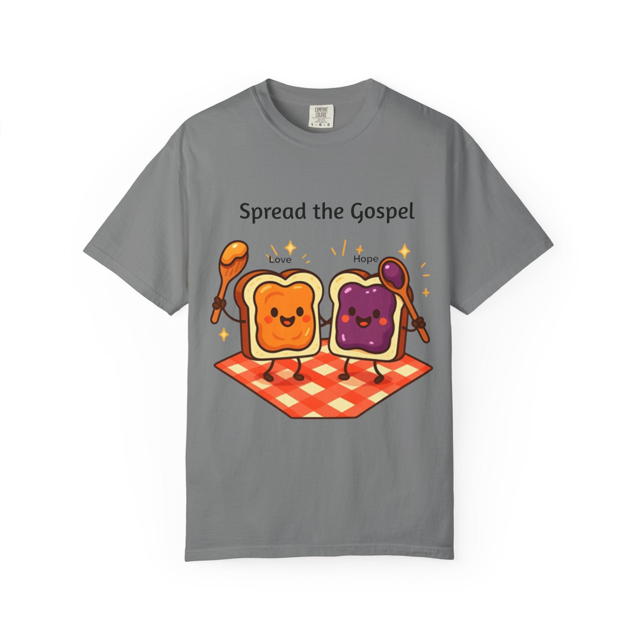 Spread the Gospel Toast T-Shirt — Cute Peanut Butter & Jelly Christian Tee