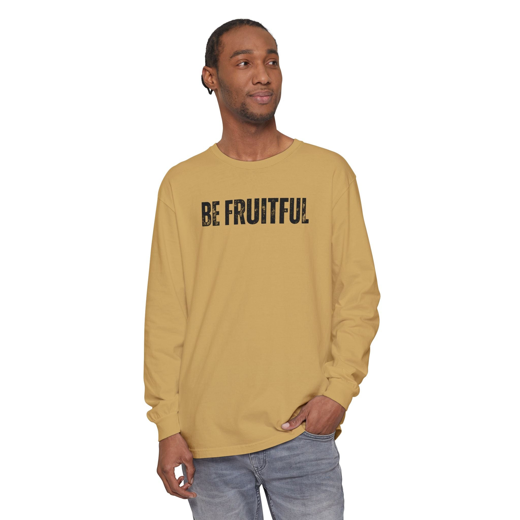 Be Fruitful Long Sleeve T-Shirt — “Fruit of the Spirit” Christian Graphic