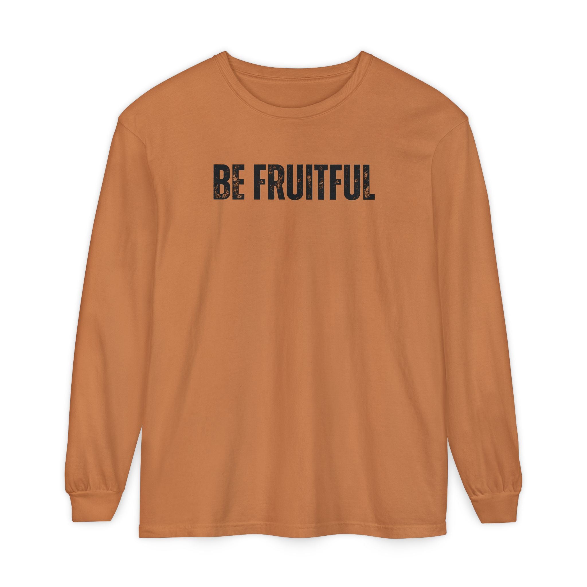Be Fruitful Long Sleeve T-Shirt — “Fruit of the Spirit” Christian Graphic