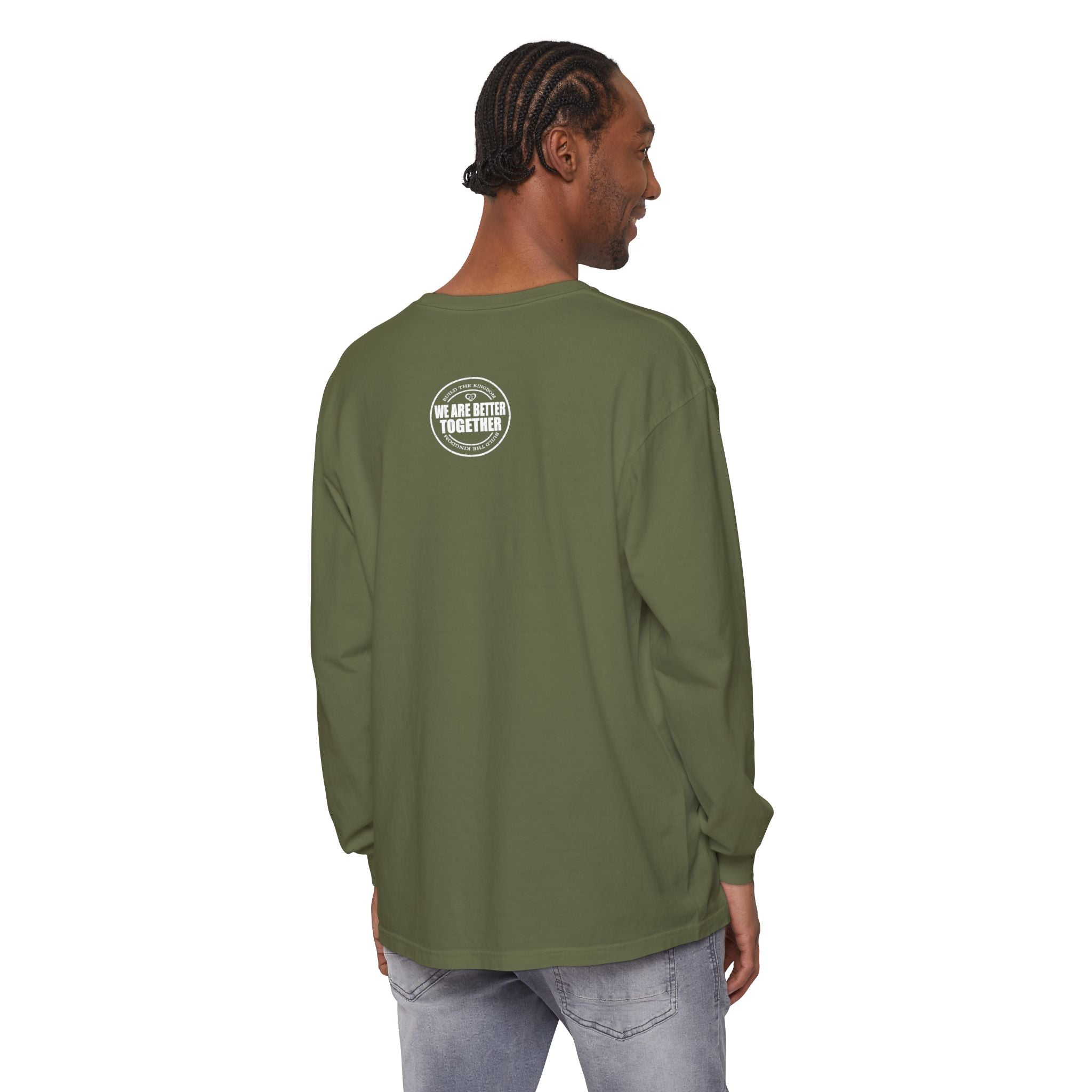 Together Cross Long Sleeve Tee — "We Are Better Together" Christian Graphic Shirt