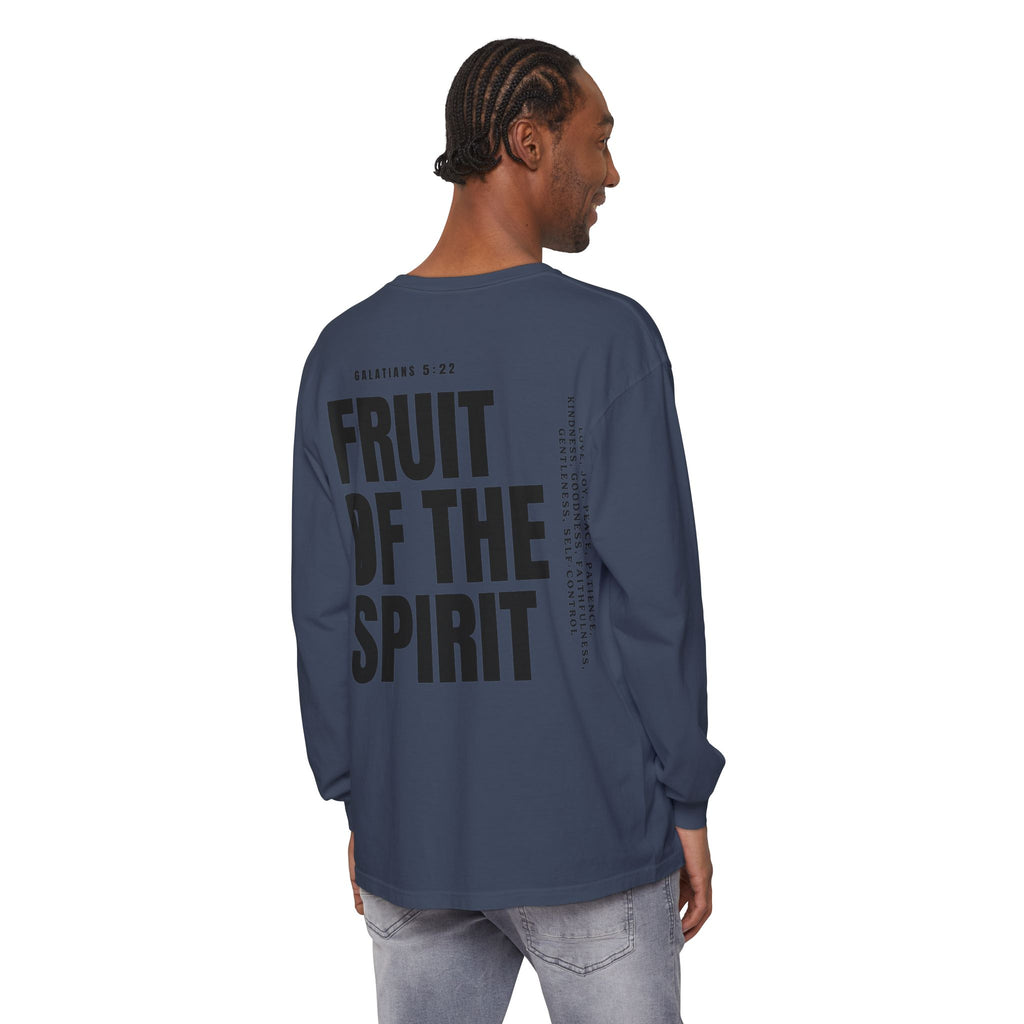 Be Fruitful Long Sleeve T-Shirt — “Fruit of the Spirit” Christian Graphic
