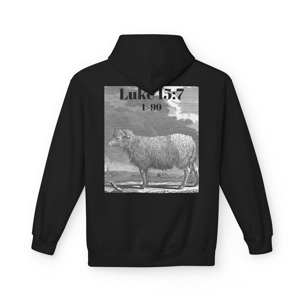Found Sheep Hoodie — Christian Luke 15:7 Inspirational Fleece Pullover