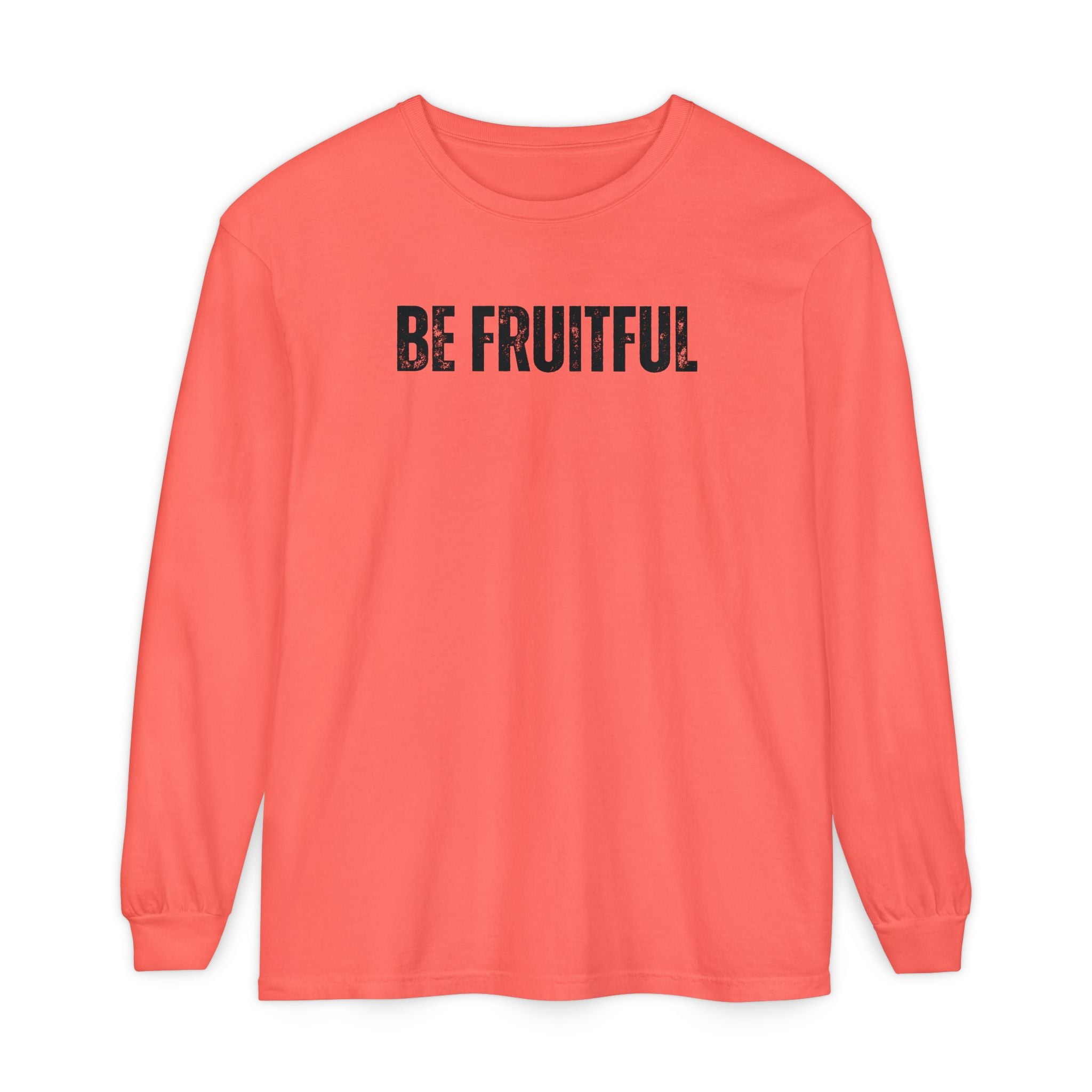 Be Fruitful Long Sleeve T-Shirt — “Fruit of the Spirit” Christian Graphic