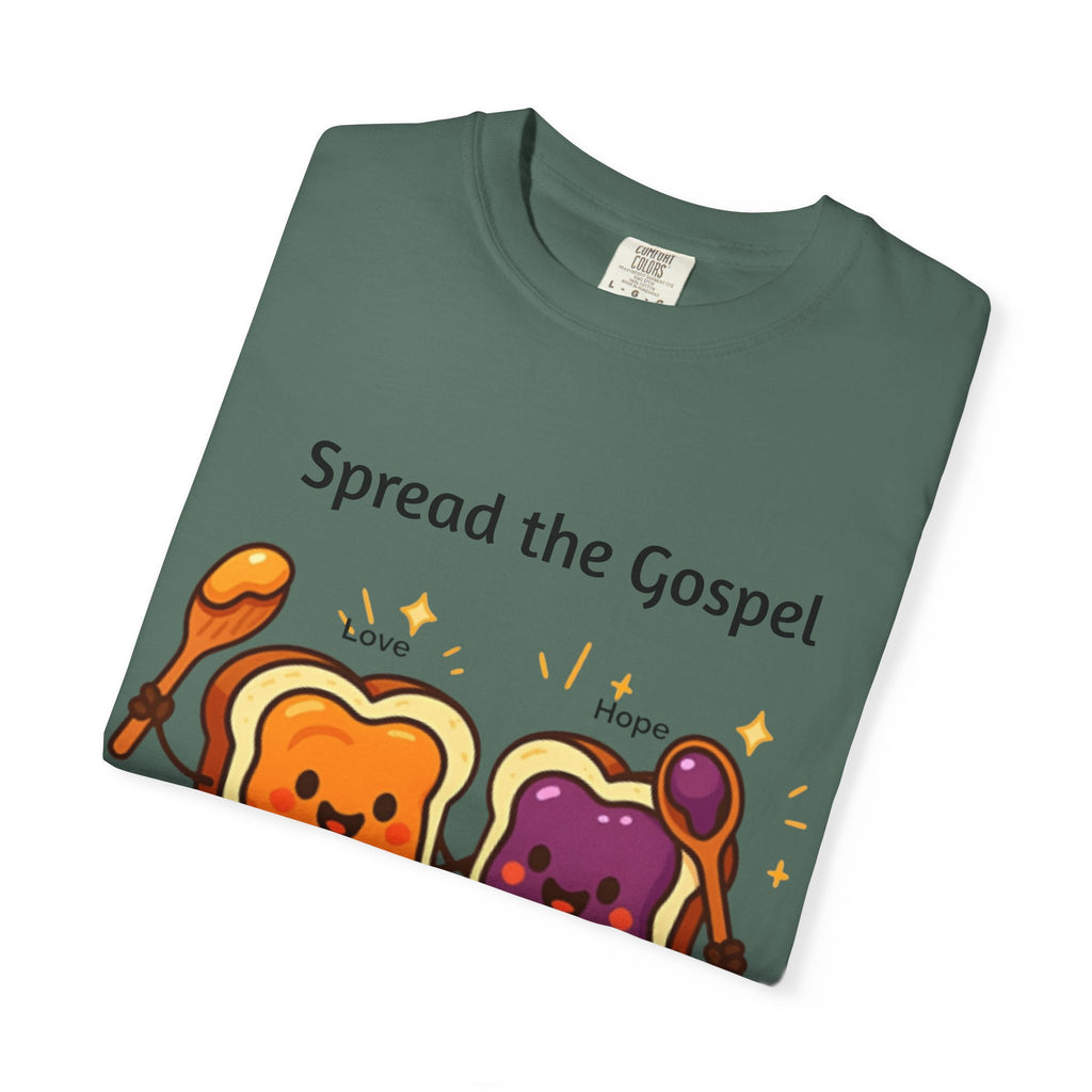 Spread the Gospel Toast T-Shirt — Cute Peanut Butter & Jelly Christian Tee