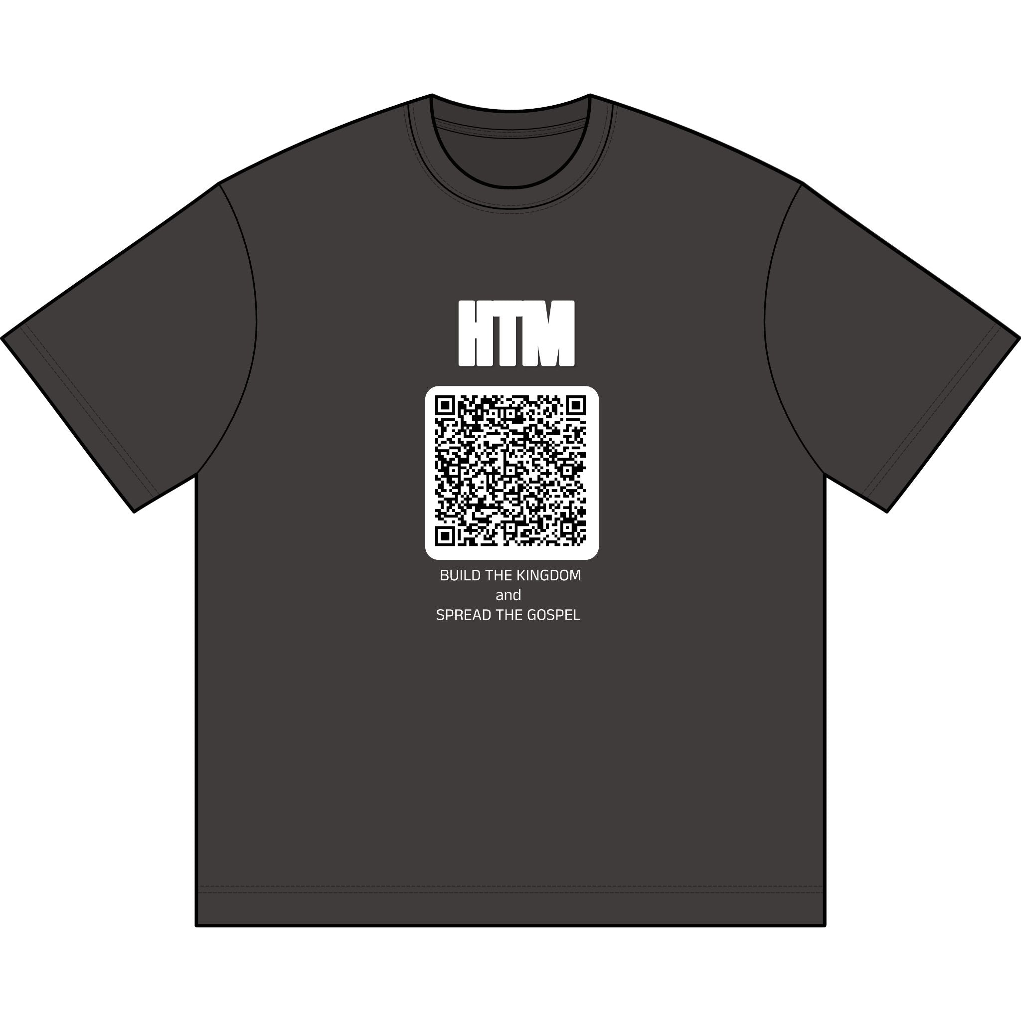 QR Code Box Tee — Minimalist Men’s T-Shirt with Scanable Design
