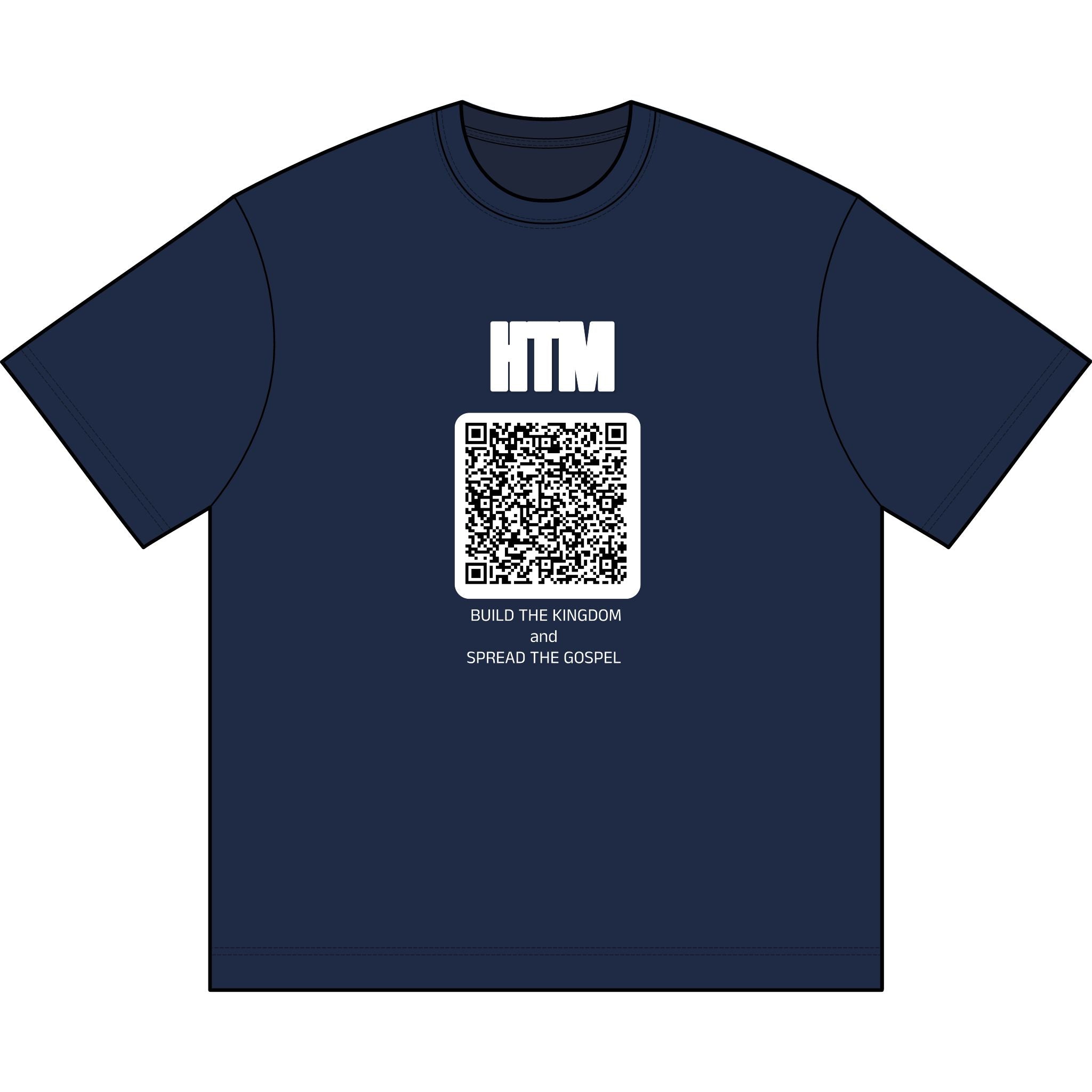 QR Code Box Tee — Minimalist Men’s T-Shirt with Scanable Design