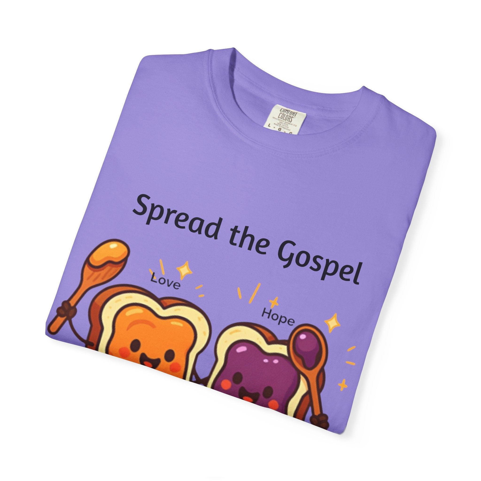 Spread the Gospel Toast T-Shirt — Cute Peanut Butter & Jelly Christian Tee