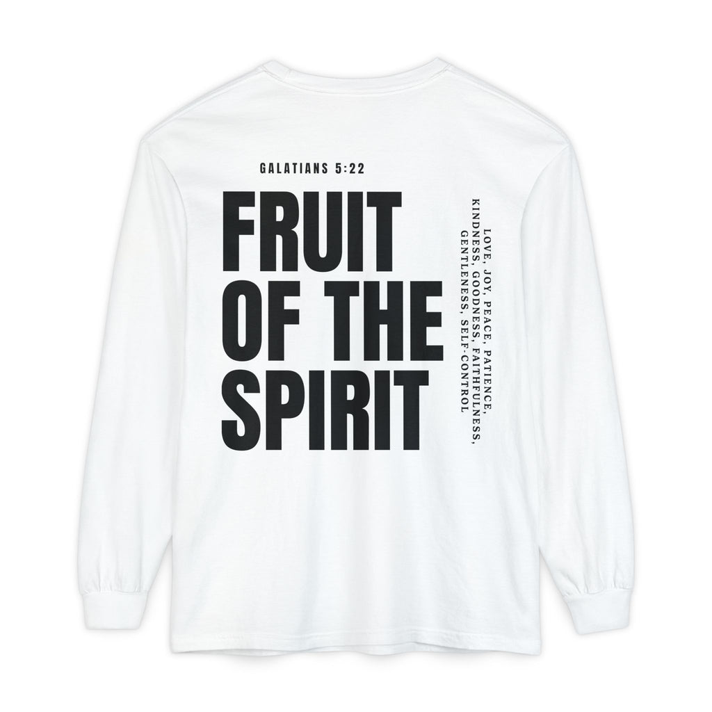 Be Fruitful Long Sleeve T-Shirt — “Fruit of the Spirit” Christian Graphic