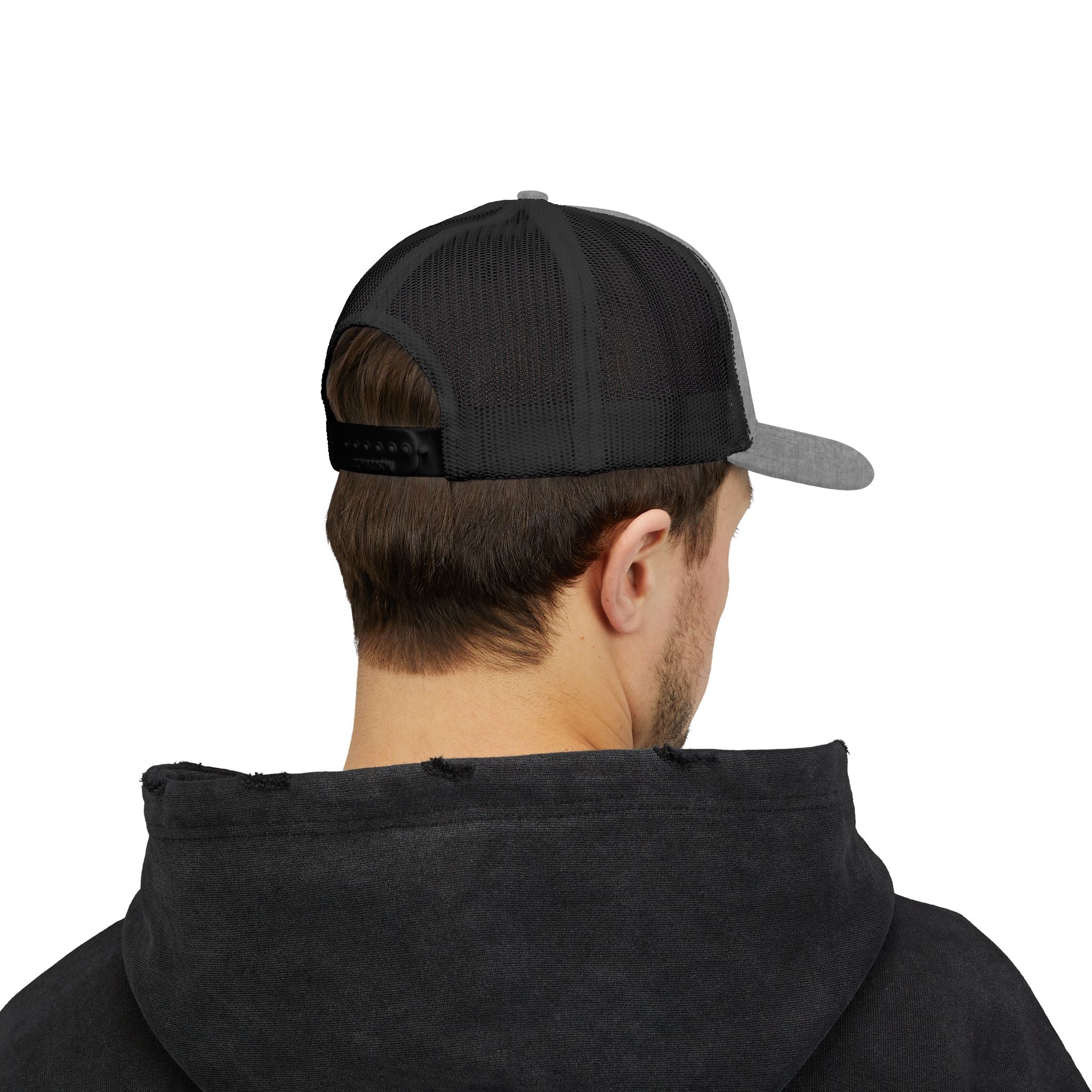 Embroidered Crystal Cross Snapback Trucker Cap — Religious Faith Baseball Hat