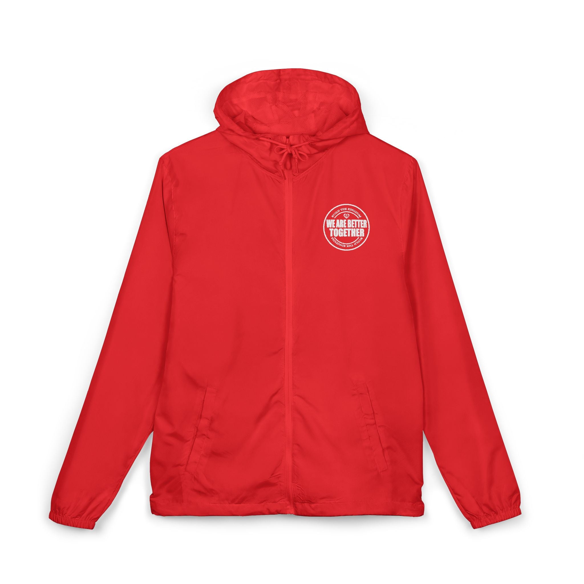 Christian Cross Windbreaker Jacket – 'Amazing Grace' Inspirational Full-Zip Jacket