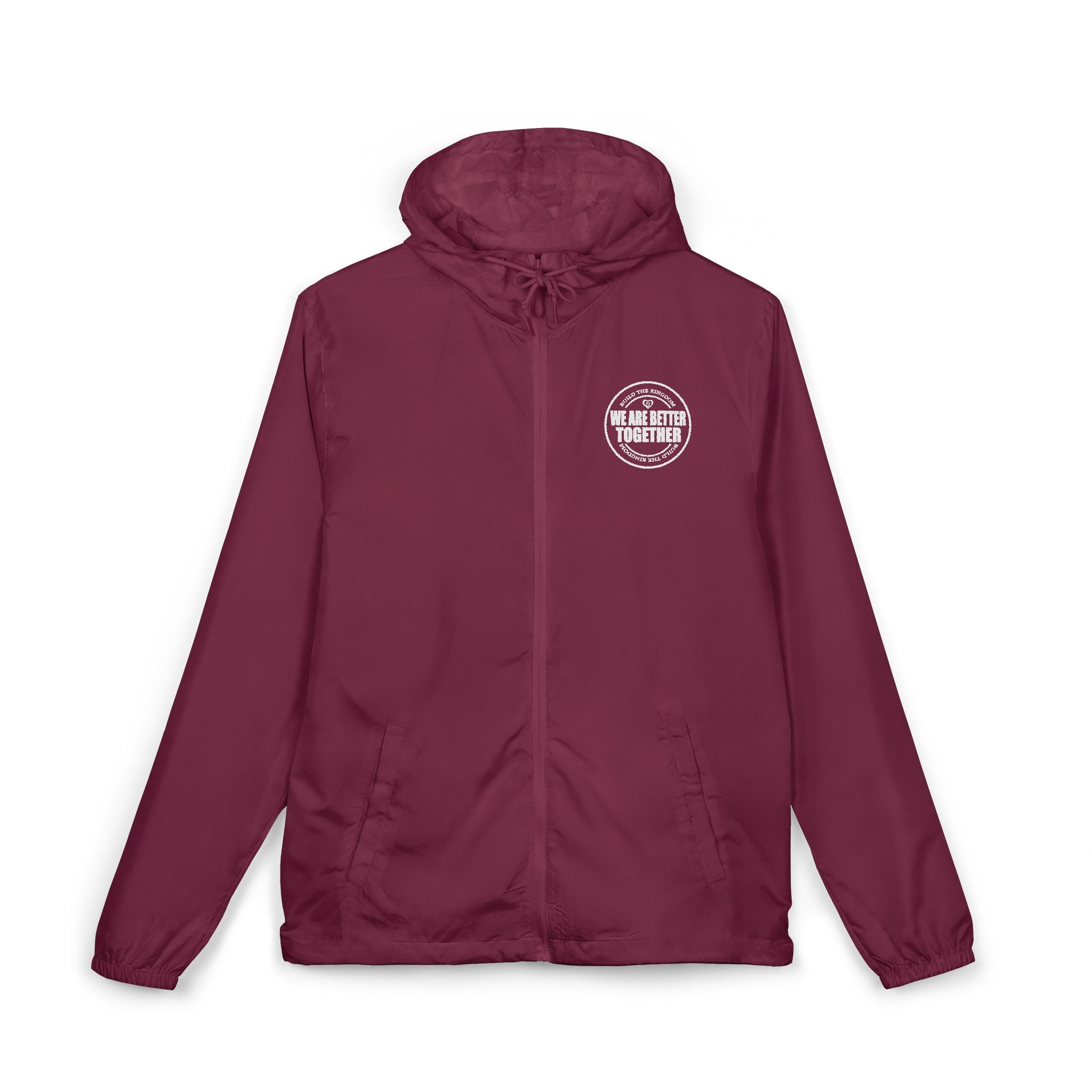 Christian Cross Windbreaker Jacket – 'Amazing Grace' Inspirational Full-Zip Jacket